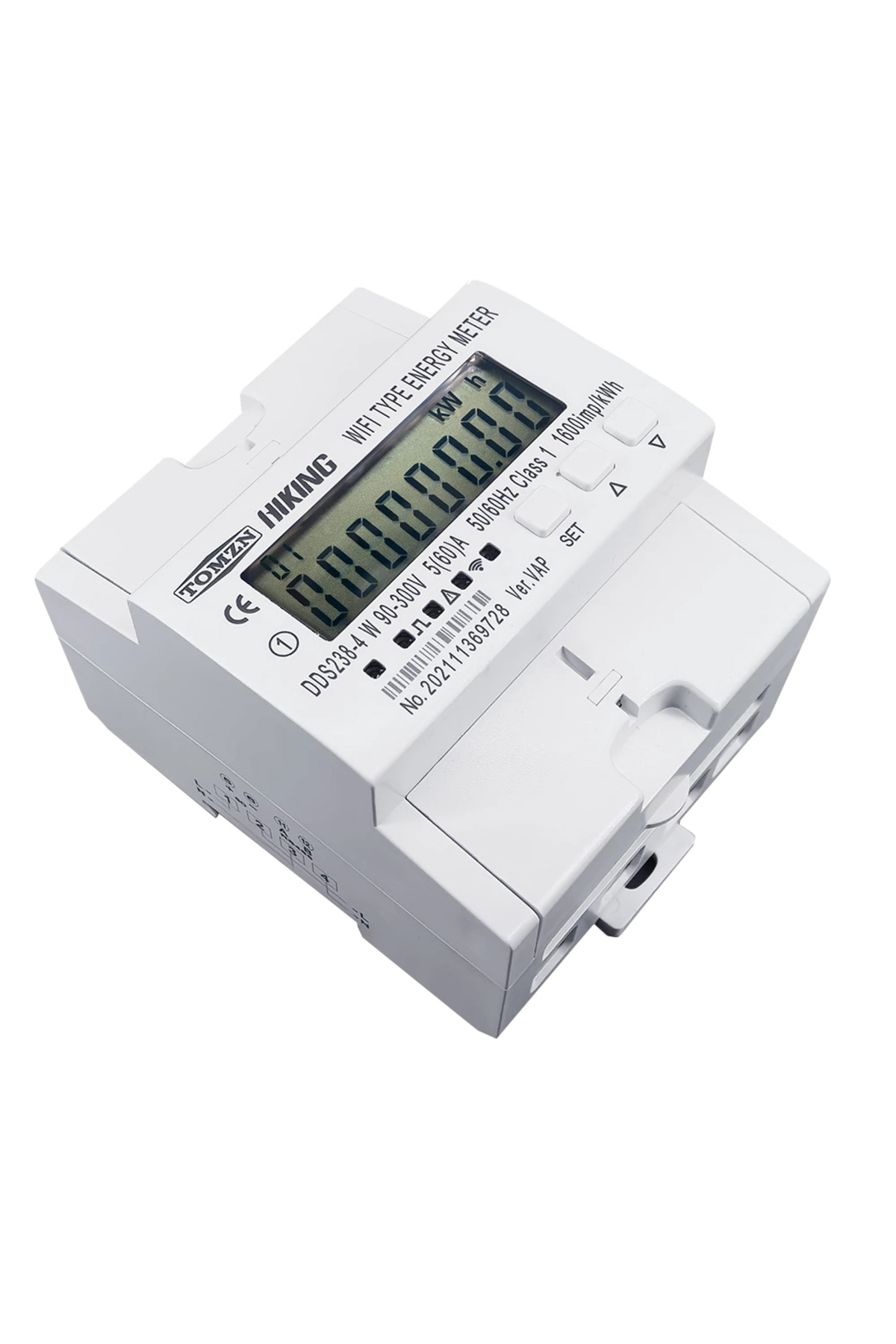 TOMZN-2 in 1 System - Single Phase Meter and SMART WiFi Circuit Breaker, 60A, 90-300V, Compatible with Tuy 1