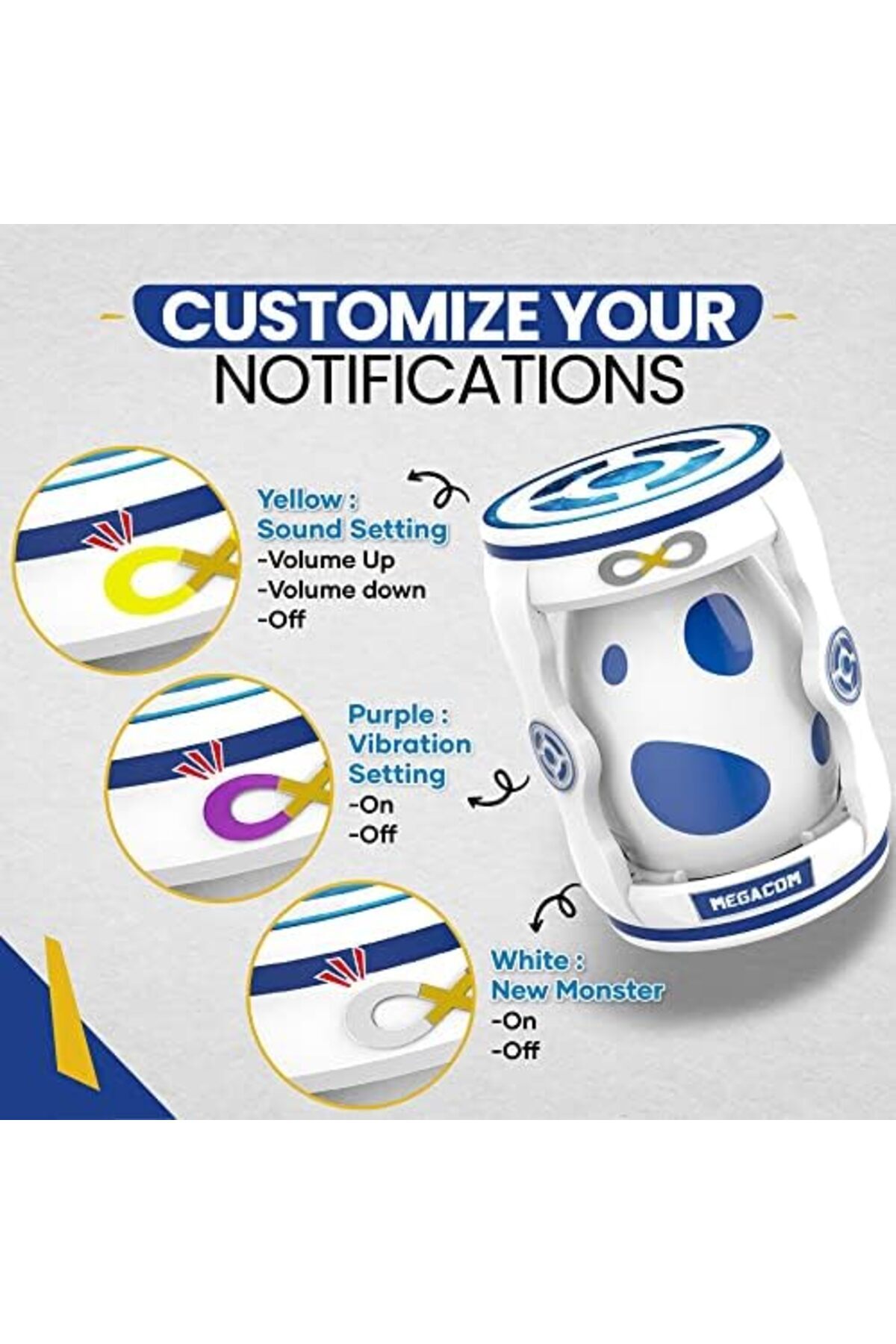 MEGACOM-DuoMon Egg for 2P dual Accounts compatible for Pokemon Go Plus - One Touch Reconnection, Aut 6