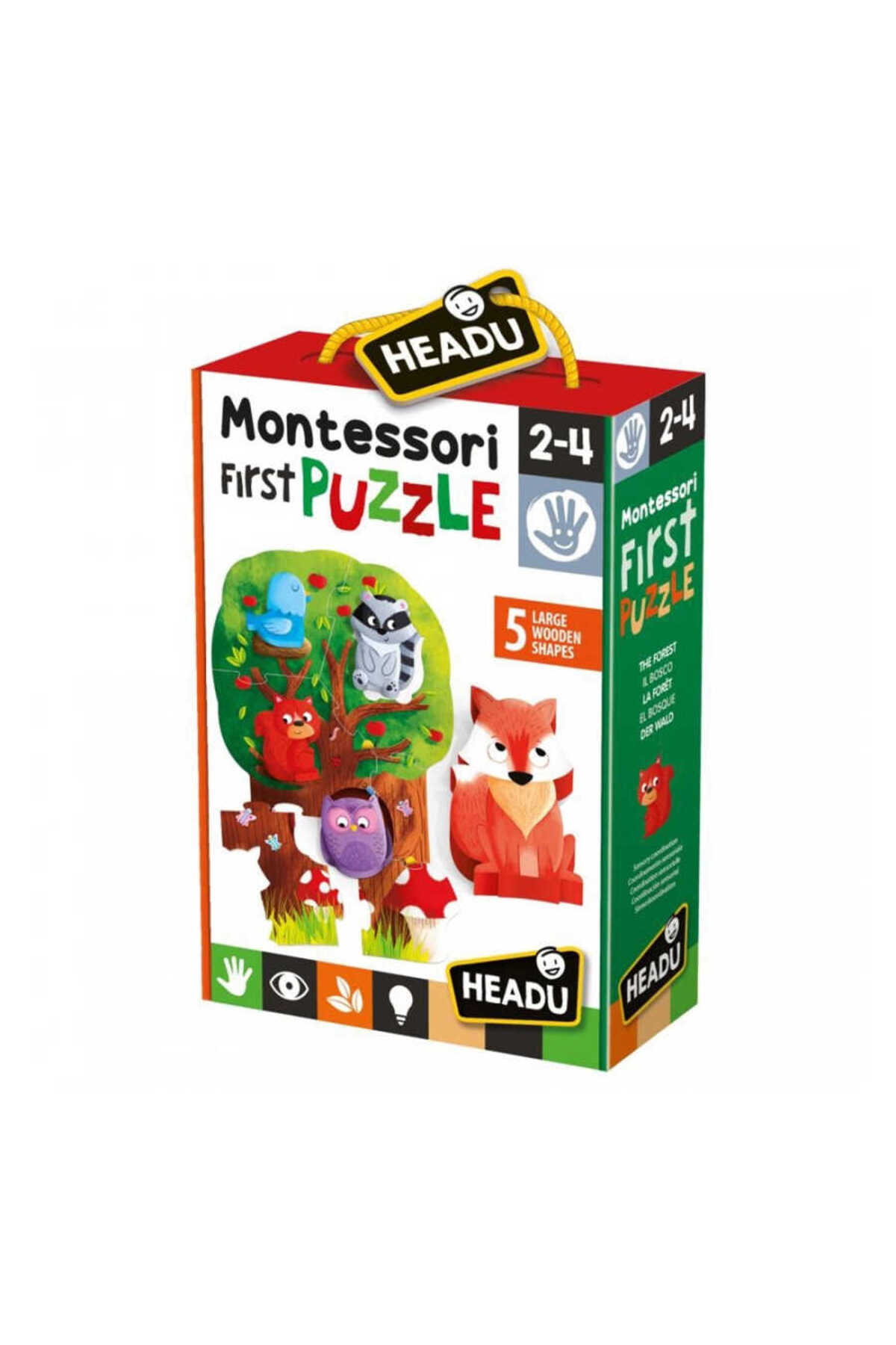 Headu Montessori First Puzzle The Forest (2-4 Yaş) fotoğrafı 2 (önizleme)