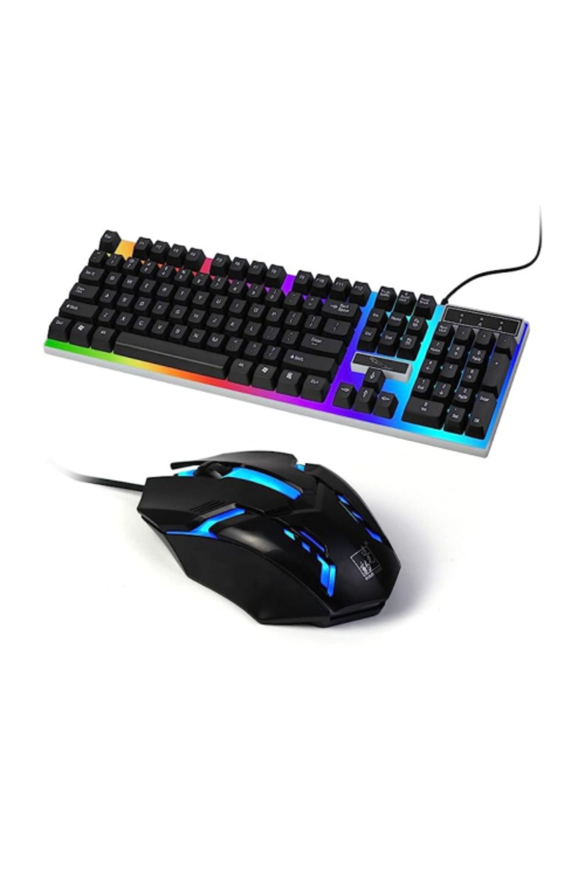 Denx-- Wired Keyboard and Mouse with LED Backlight for Gaming 1