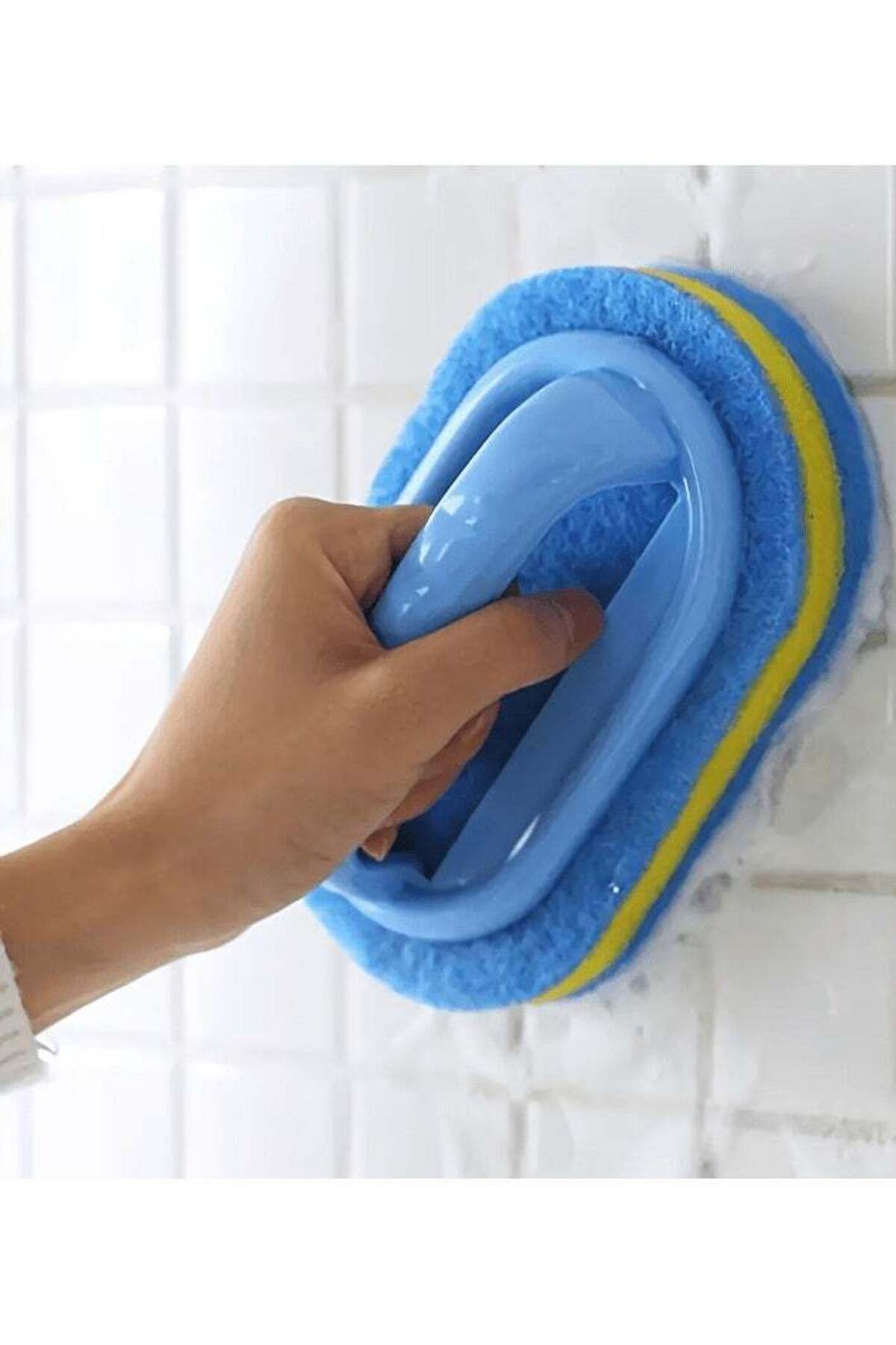Generic-1pc Magic Sponge - Non-Electric Reusable Cleaning Tool with Ergonomic Handle, Durable Plastic Scrub 1