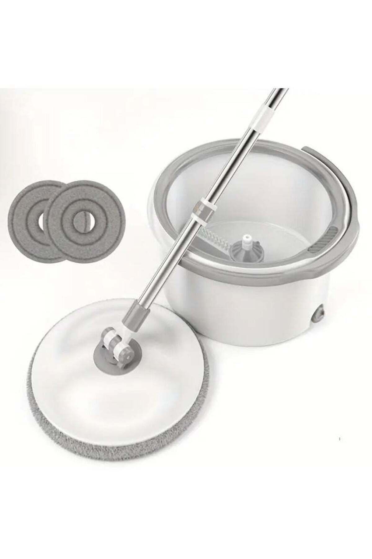Generic-DubaiGallery Microfibre Spin Mop and Bucket System, Mop and Bucket with Wringer Set, Spinning Mops 1