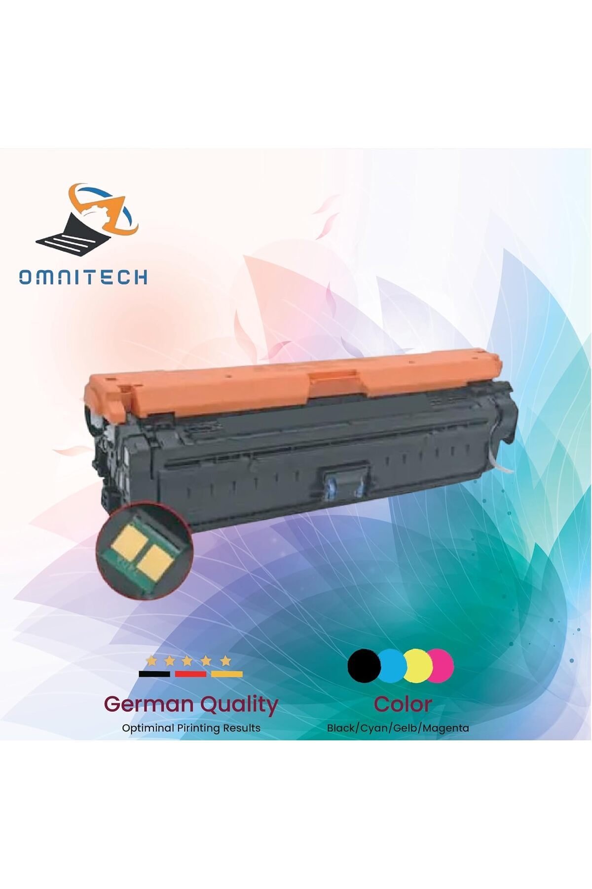 Omnitech-Omni Tech 212A Yellow High Yield Toner Cartridge - Compatible with HP Color LaserJet Enterprise Flow 6