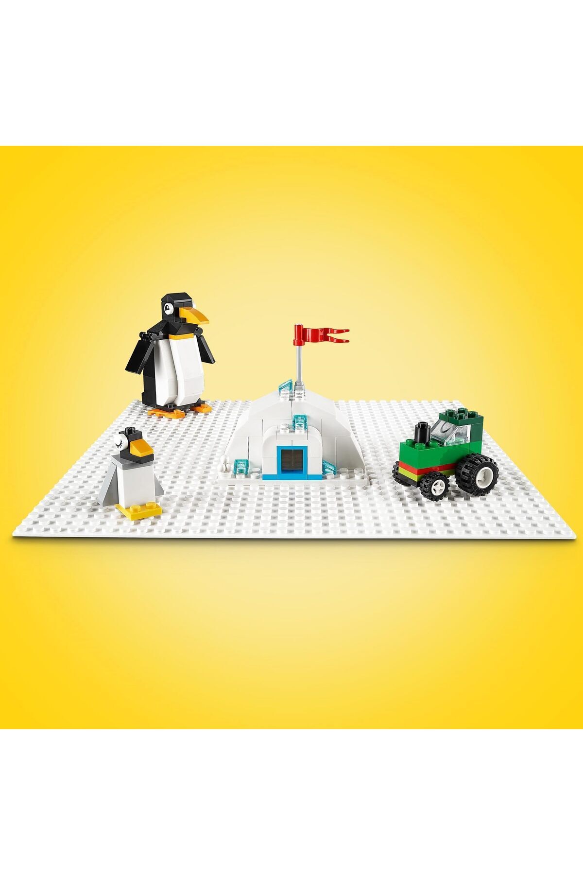 erorex-11026 Classic White Baseplate Building Base Construction Toy Square 32X32 Build And Display Board 4