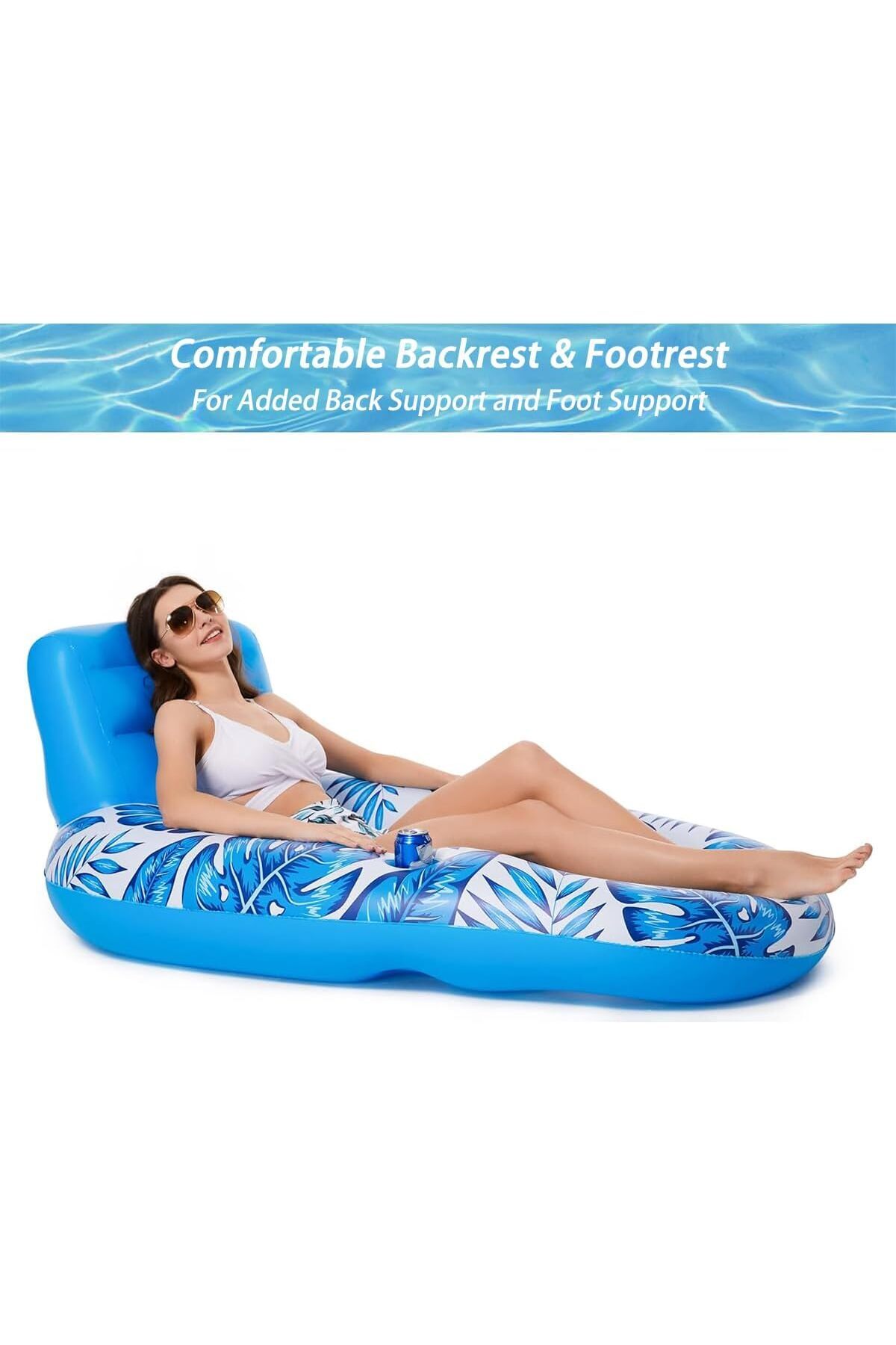 erorex-Inflatable Pool Floats Lounger Adult Pool Floaties Lounger Floats Raft Floating Chair Water 5