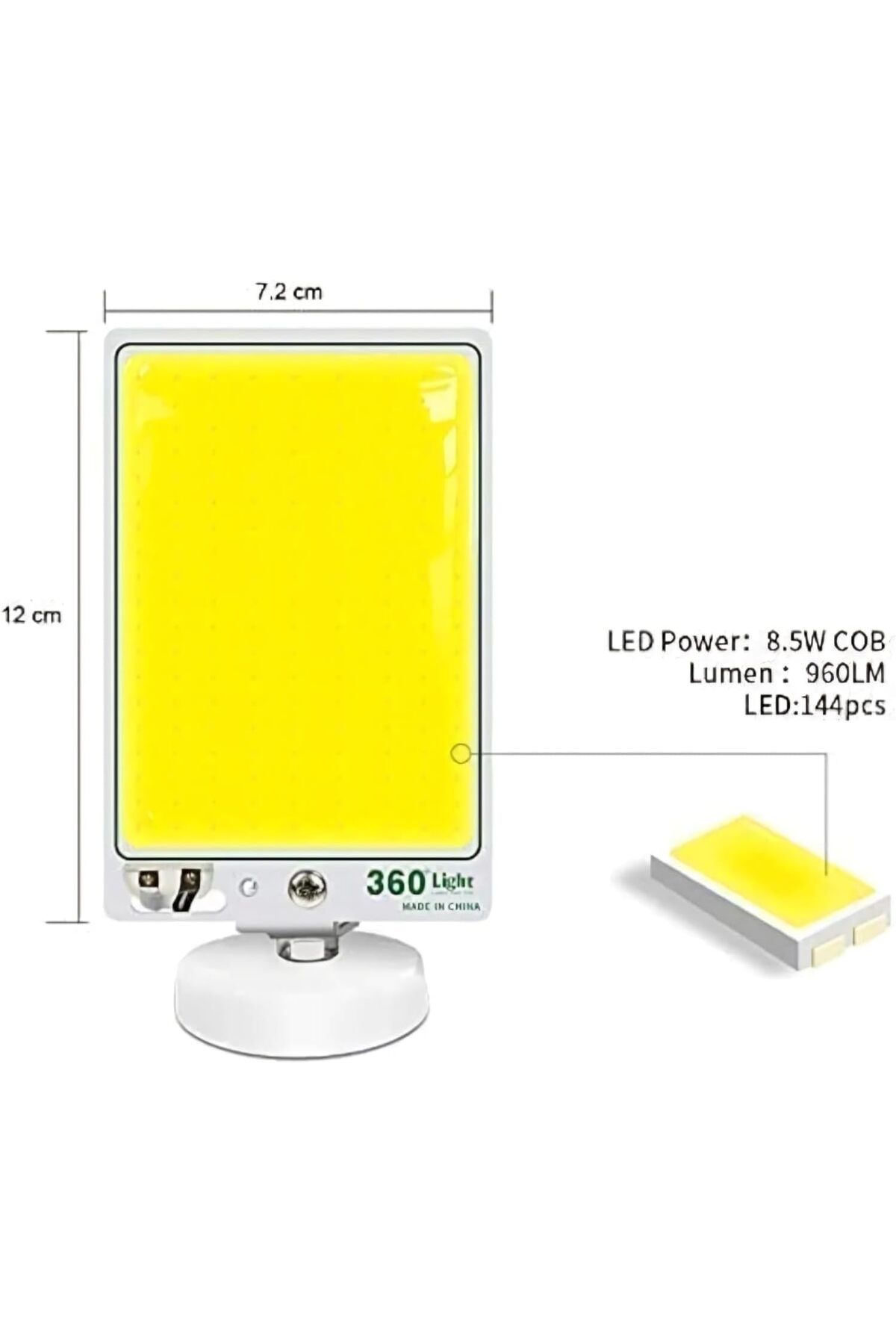 لمبة رحلات وطوارئ 360 LED من – إضاءة بانورامية لا تقارن!