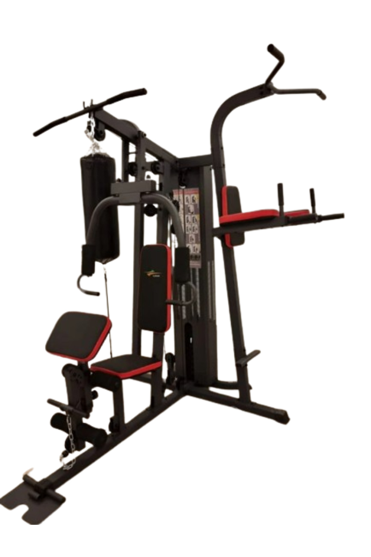 هوم جيم لتمارين لياقة بدنية وبناء عضلات مع 17 تمرين مختلف فولاذ قوي D03-01