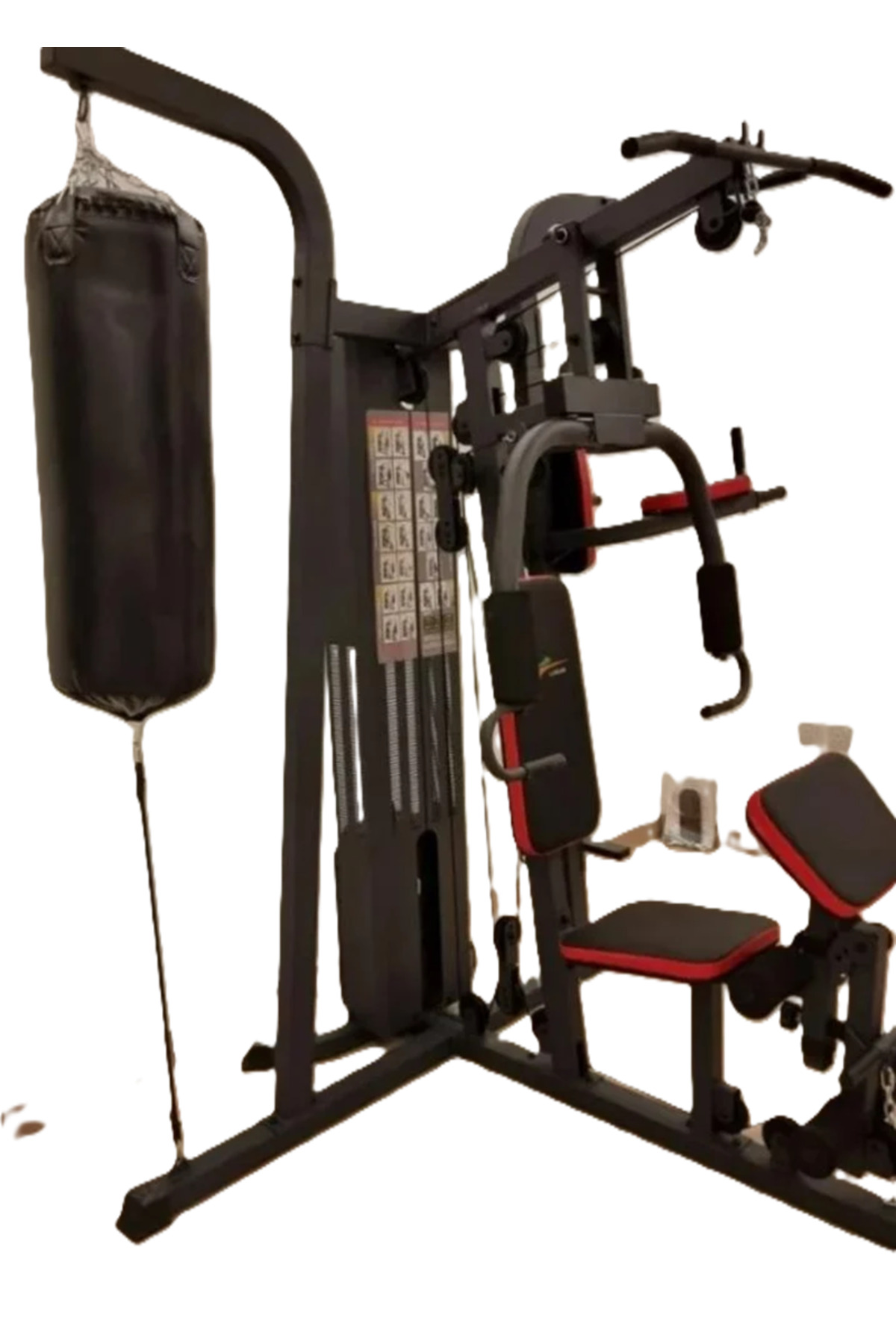 هوم جيم لتمارين لياقة بدنية وبناء عضلات مع 17 تمرين مختلف فولاذ قوي D03-01