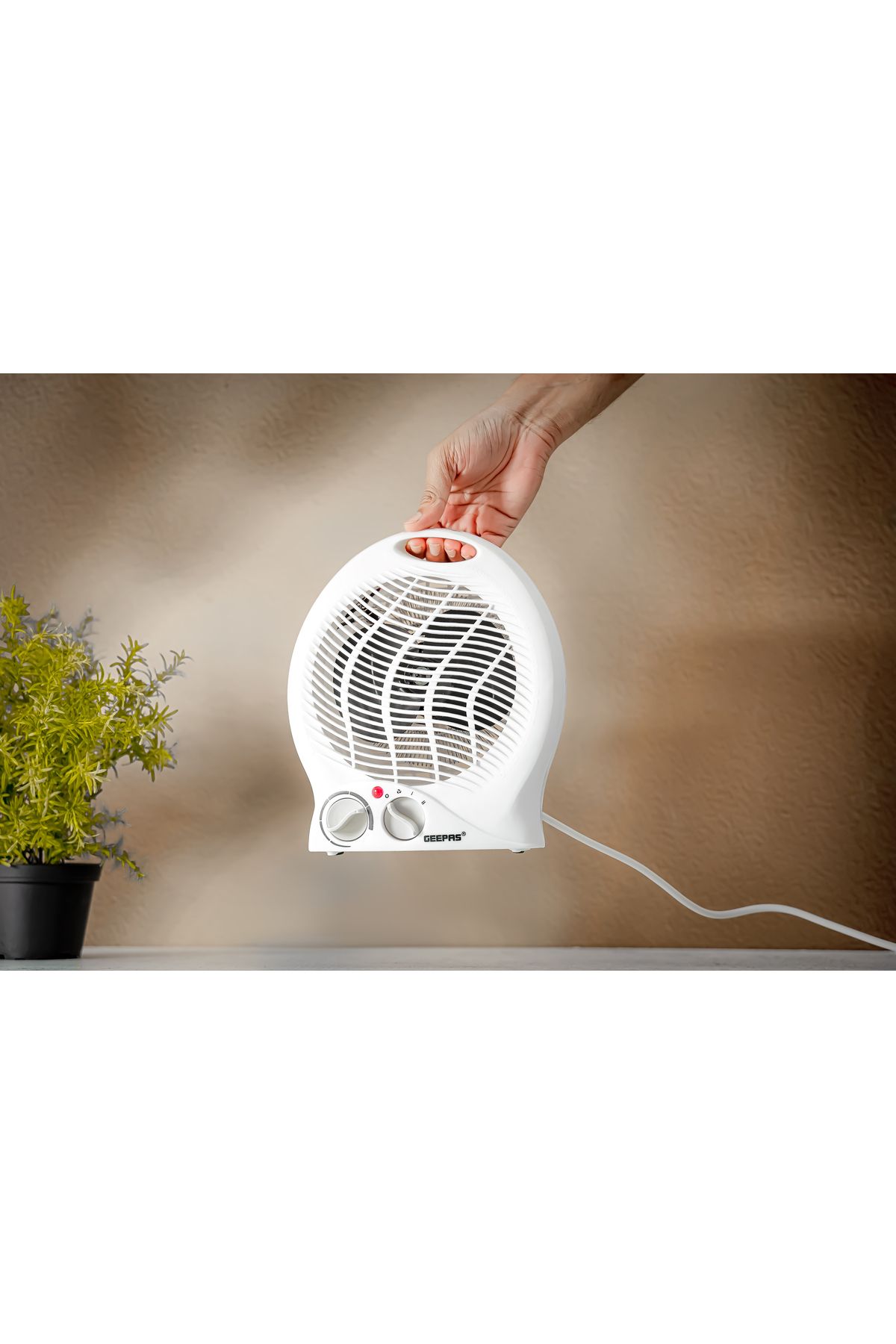 Geepas-Fan Heater- GFH9521| High Performance Fan with 3-Speed Controls and 2 Heating Power 5