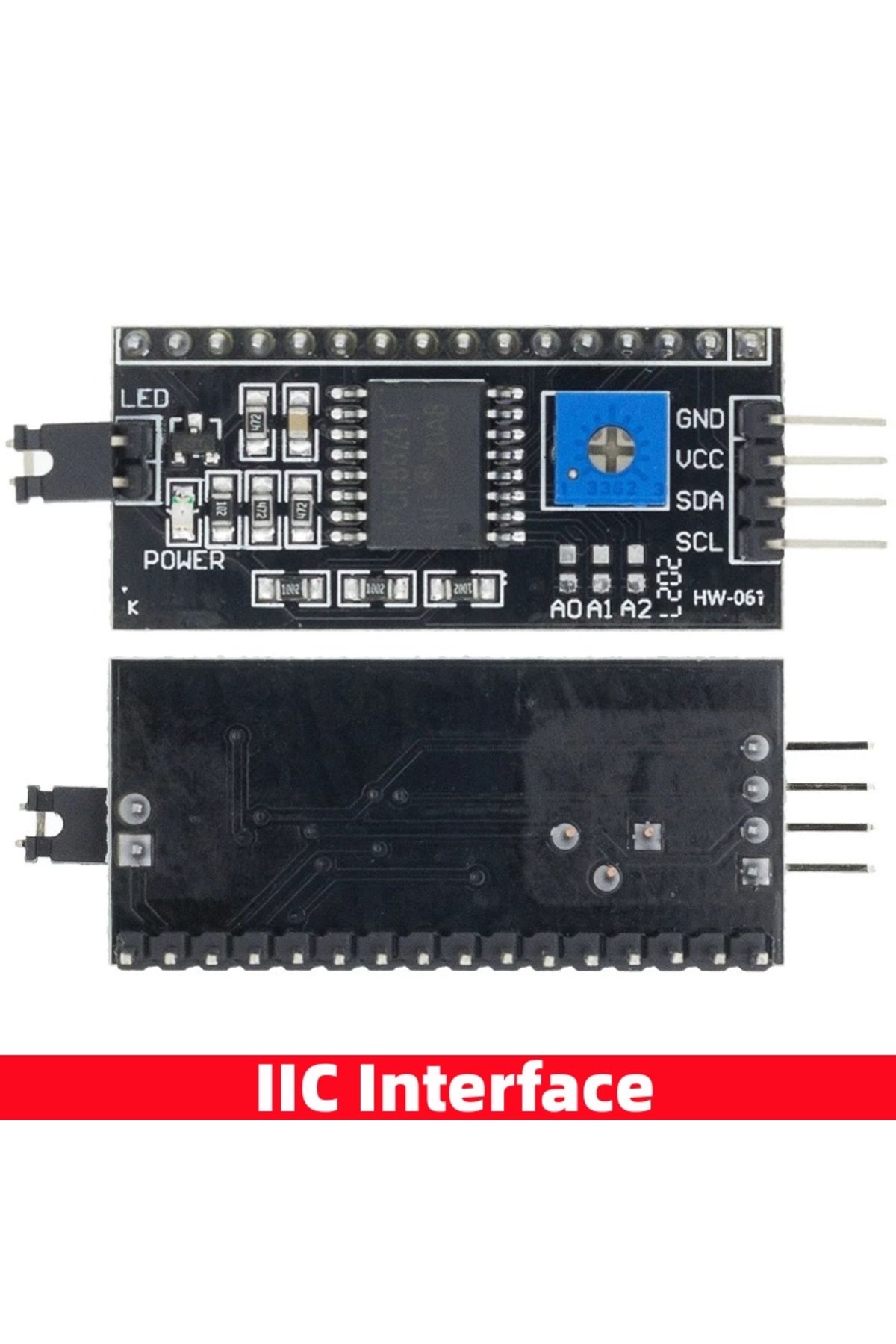 Choice1-IIC Interface LCD1602 1602 LCD Module Blue / Yellow Green Screen 16x2 Character LCD Display PCF8574T 1