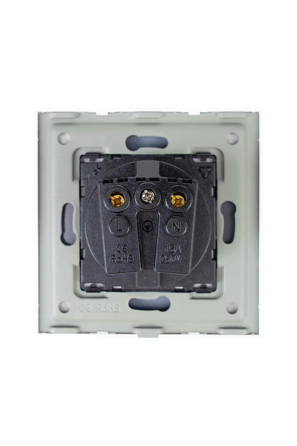 PNI-Single recessed socket WP102 with glass frame 4