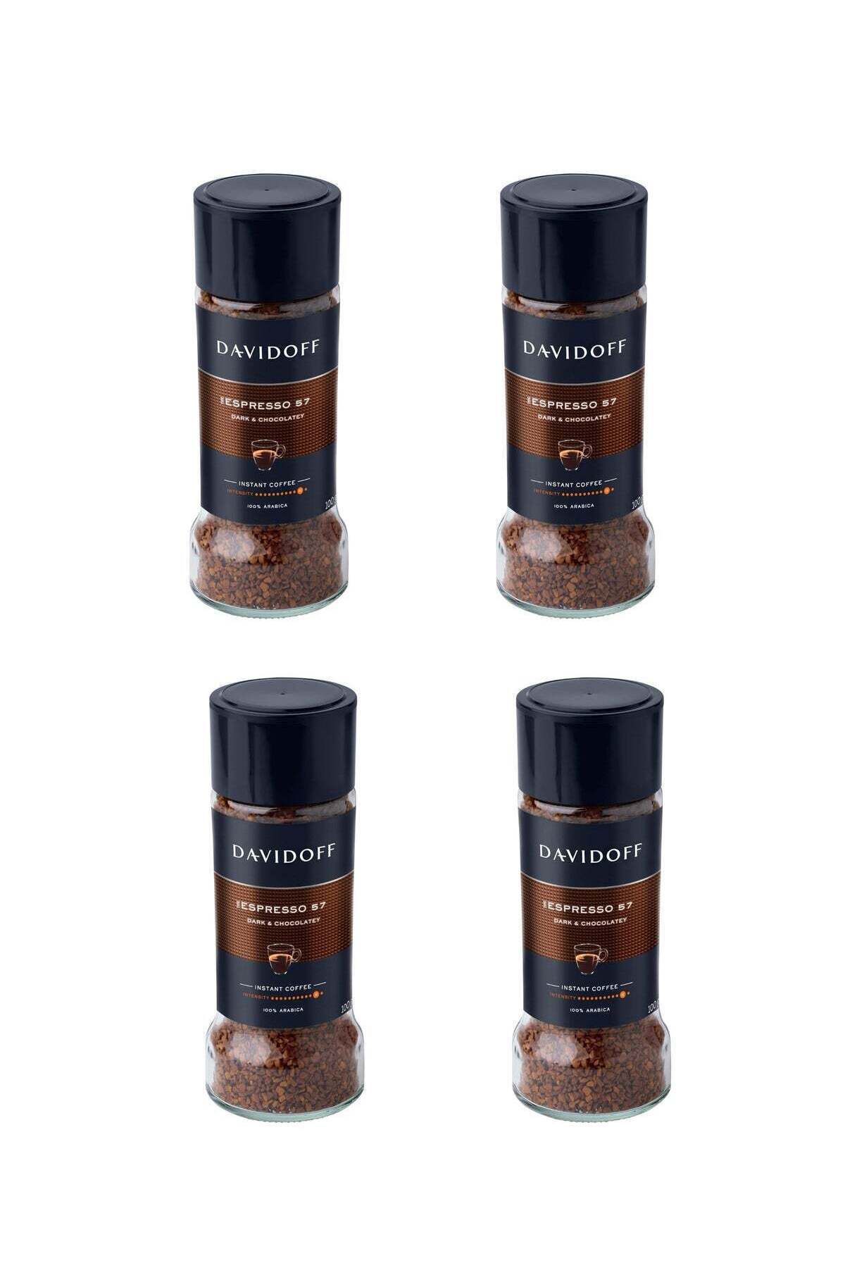 Davidoff-Espresso 57 – Bundle of 4 Instant Coffee Jars – 100g Each – Total 400g 1