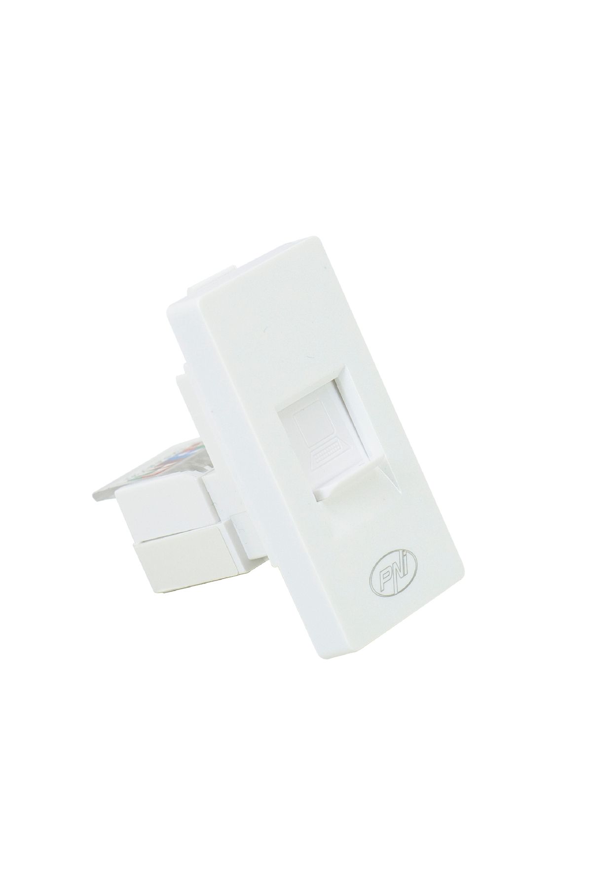 PNI-Modular internet socket RJ45M, CAT5, CAT6, recessed mounting, white 4