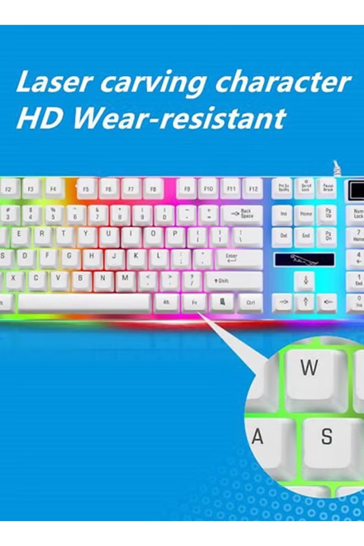 G21-Led Gaming Keyboard With Mouse Set Black 2