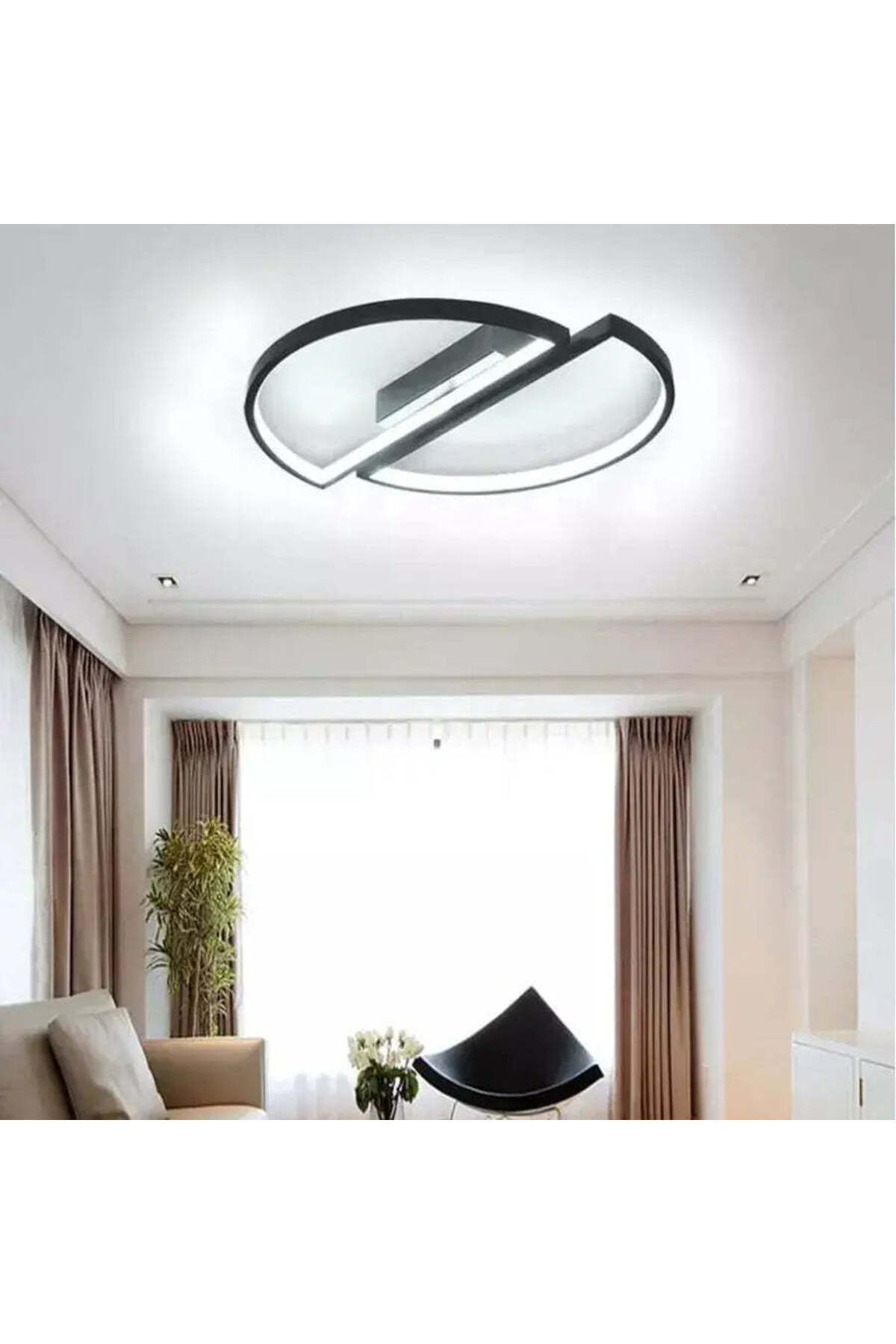 Alessandro DESIGN-LED Chandelier with Remote Control VECTOR ARCUS 35W, 2 Elements, Cool/Warm/Neutral Light, Dimmable, 7