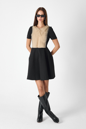 Evarise Celine Tül Detaylı Elbise