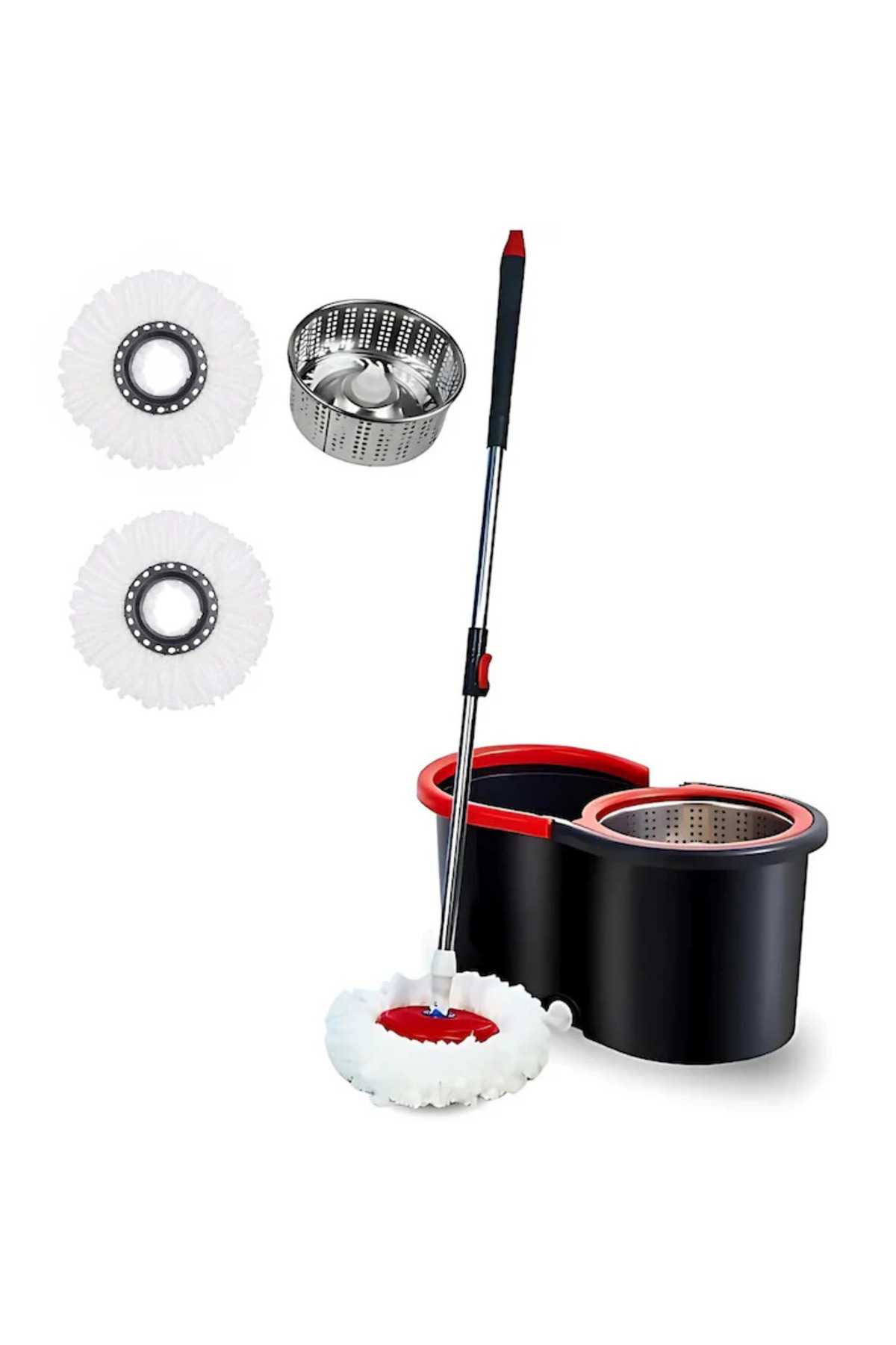 MACVI-Macvi® 360 rotating mop set with quick-wring bucket and telescopic handle, 8 liters 1