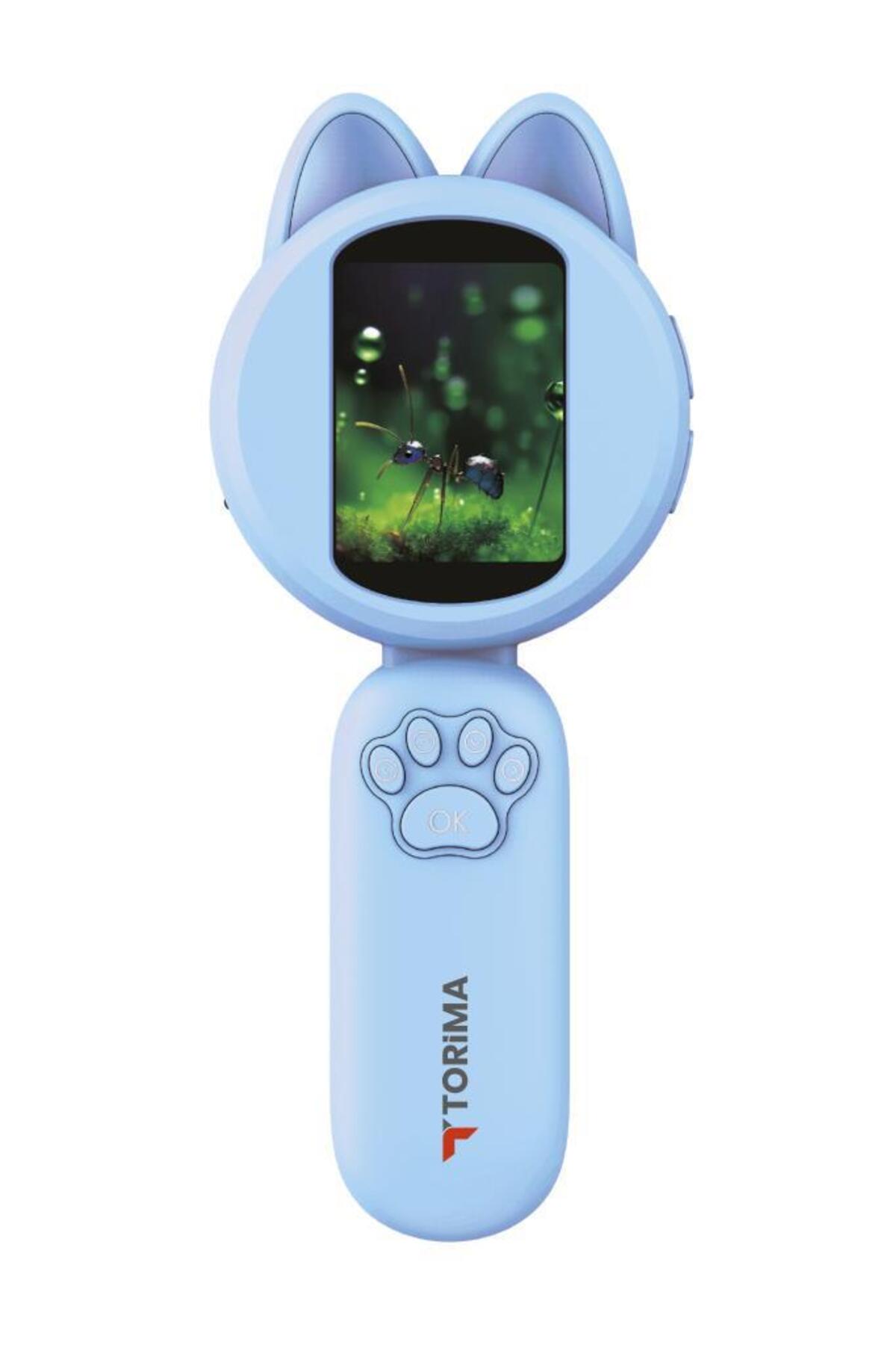 Torima Mini Dijital Mikroskop Led Işıklı HD IPS Ekranlı Eğitici Oyuncak TSM02 Mavi fotoğrafı 6 (önizleme)