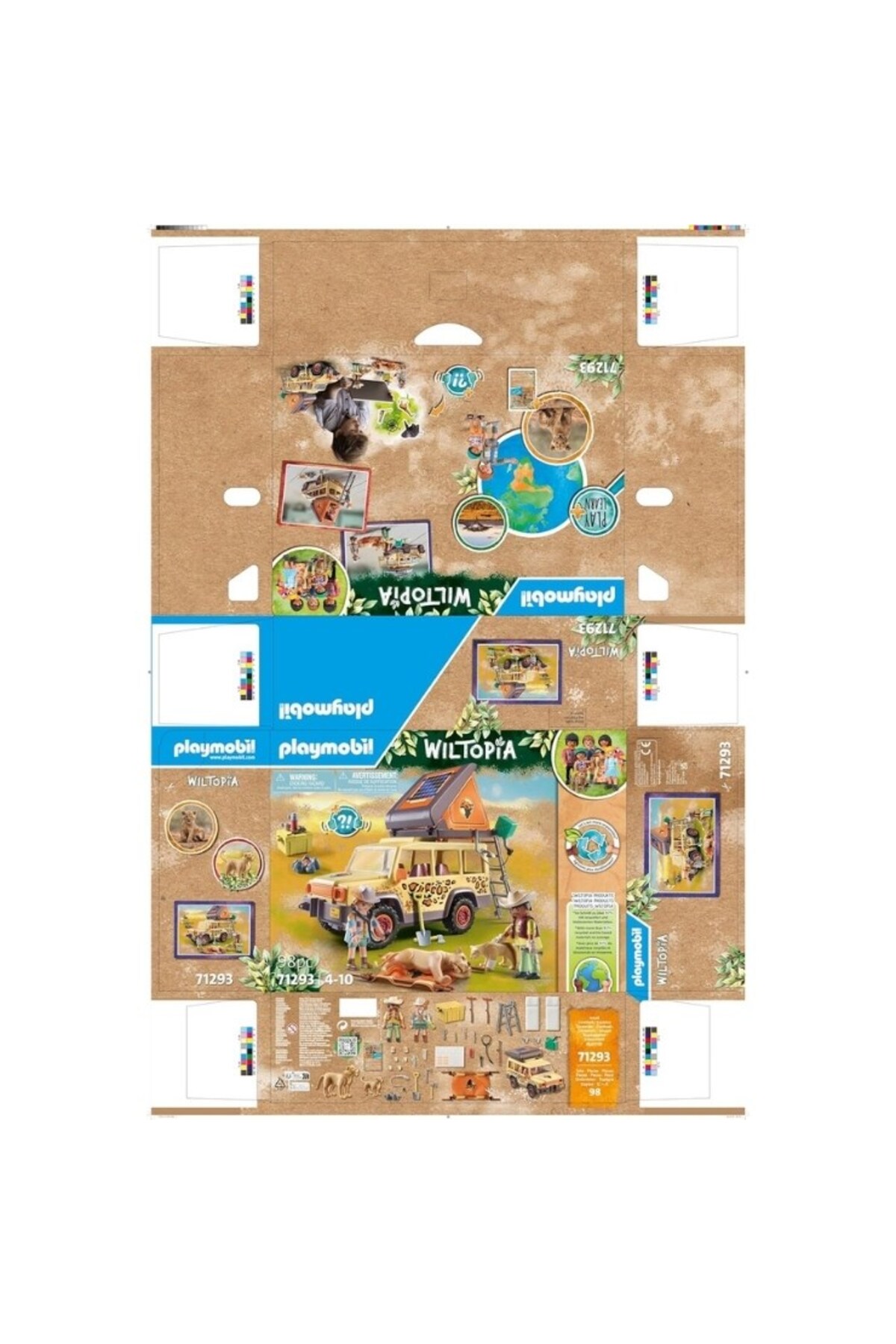 بازیموبیل ویلتوپیا: مجموعه اسباببازی ماشین سافاری زمینی شیرها ۷۱۲۹۳ (۹۸ قطعه)