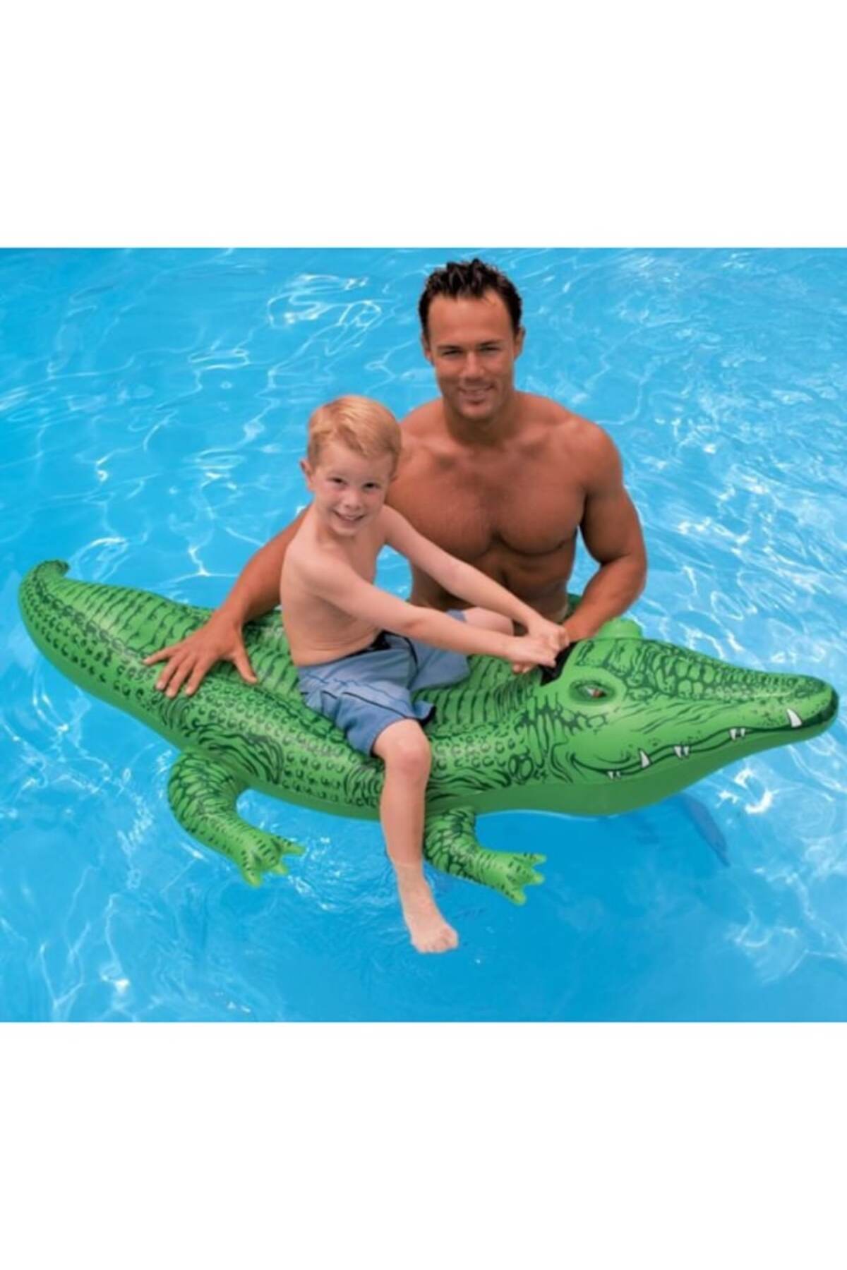 Intex-Inflatable Crocodile 168x86 cm with Handles and Double Valve 3