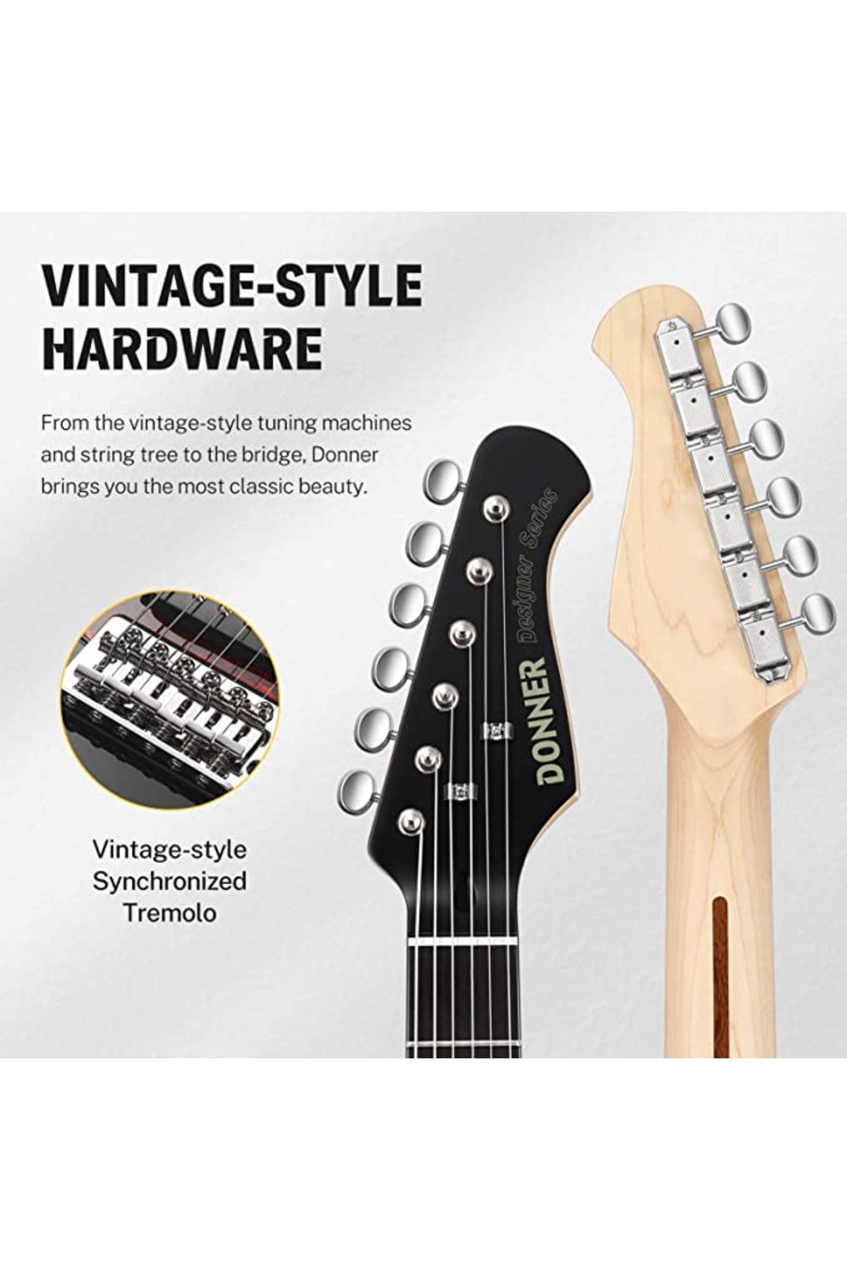 Donner Designer Series DST-200P Elektro Gitar (Siyah) - Fiyatı