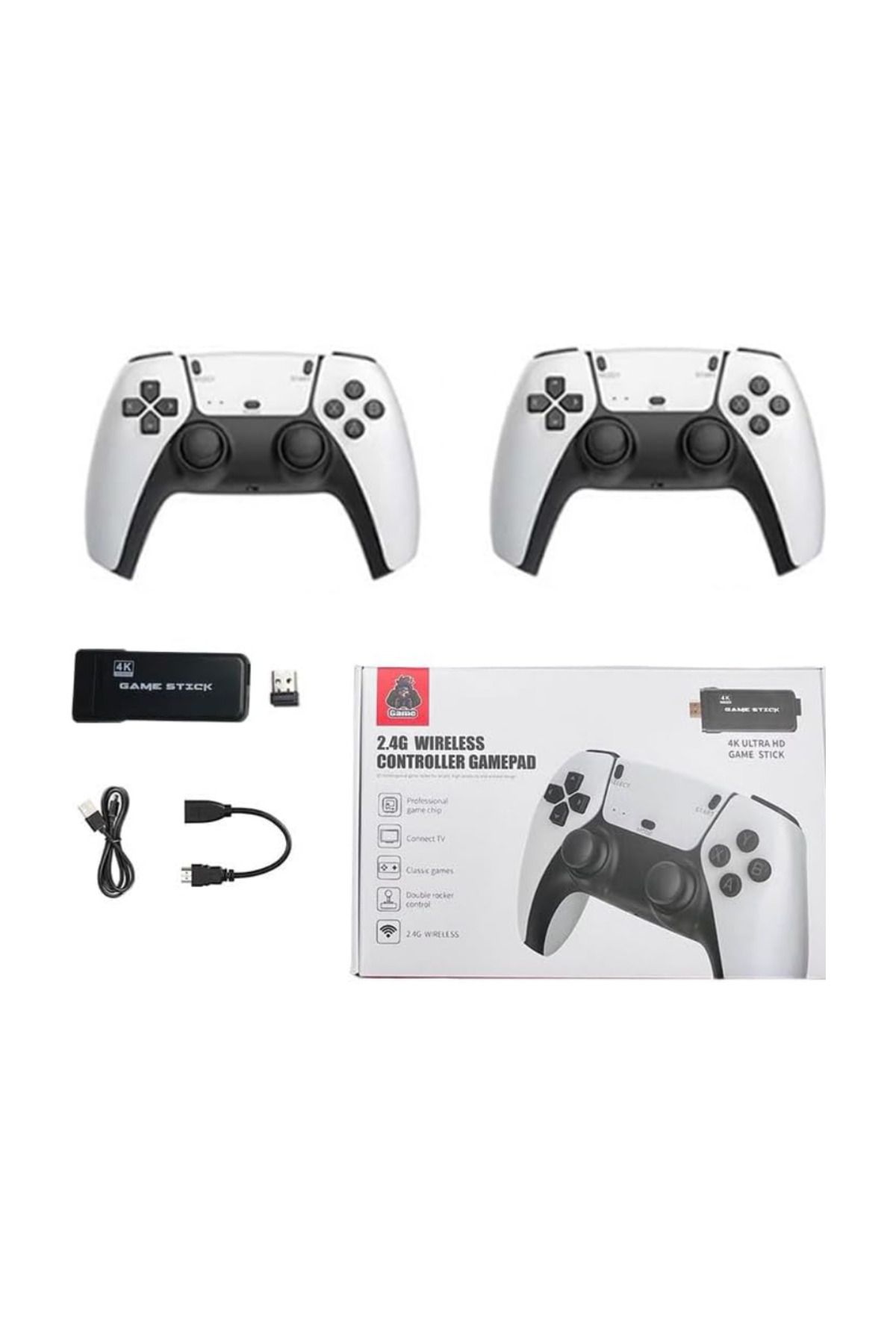 Generic-M8 Pro Wireless Game Console – Retro Arcade Home Video Console with 2.4G Controller & HD Graphics 1