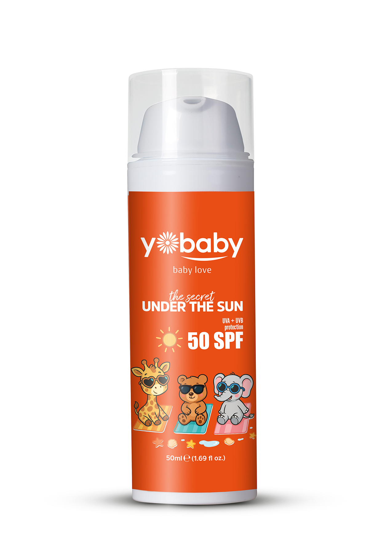 yobaby SPF50+Vegan Mineralli Yüksek Korumalı Suya Dayanıklı Nemlendirici Güneş Koruyucu 50ML Çocuk Yetişkin fotoğrafı 3 (önizleme)