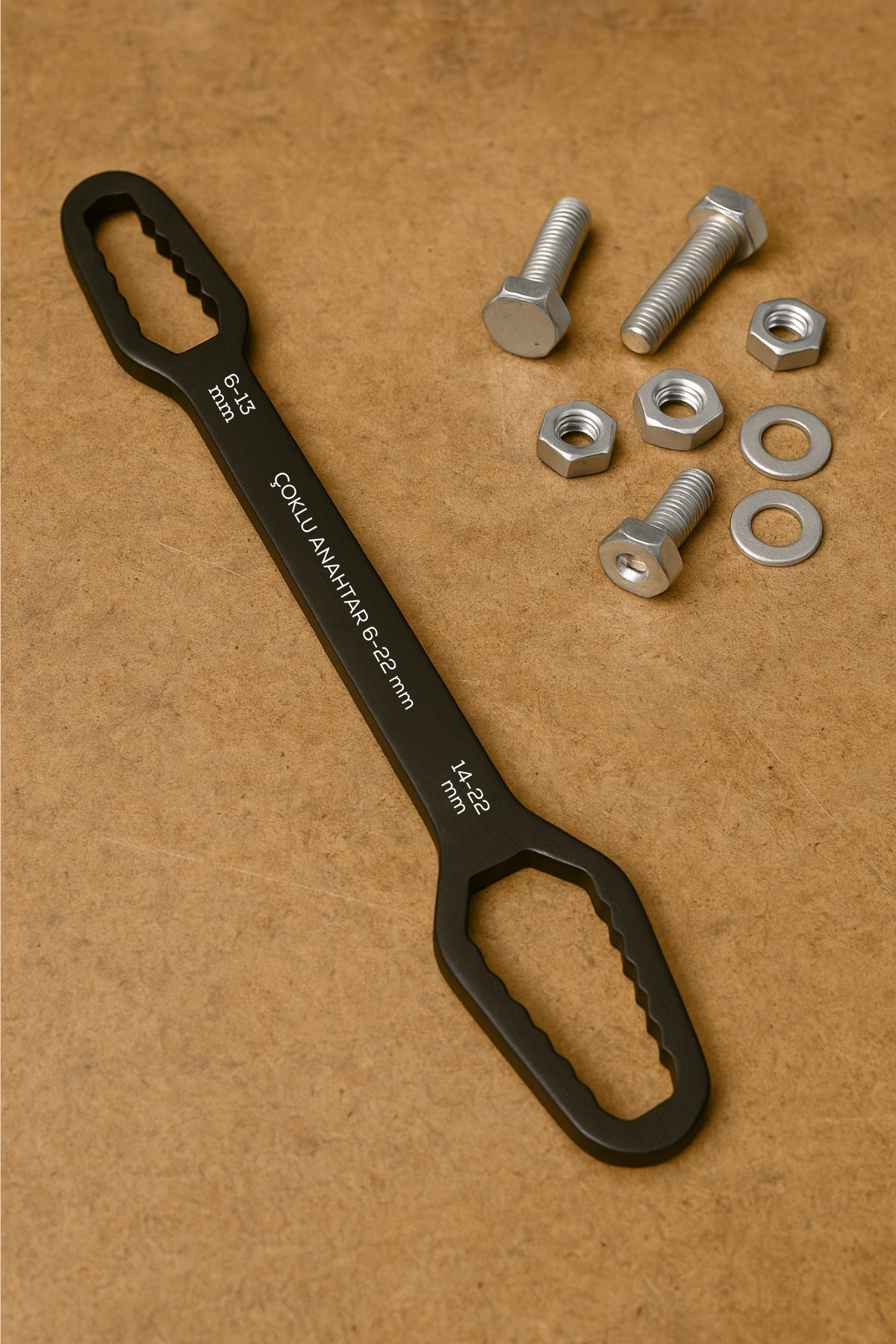 ELDİPA Çok Amaçlı 6-13 mm & 14-22 mm Kapalı Ağız Çoklu Anahtar – Chrome Vanadium Çelik