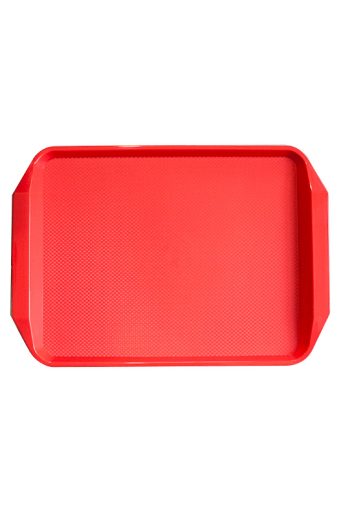 Raki-Rectangular serving tray 42x30cm with non-slip coating, red color 1