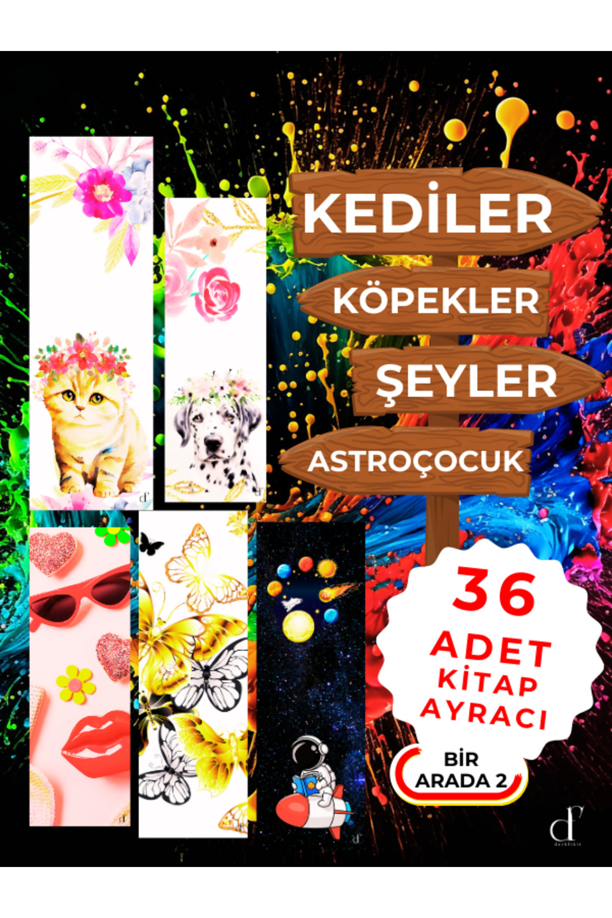 darkfikir 36'lı Kitap Ayracı Seti - Bir Arada2