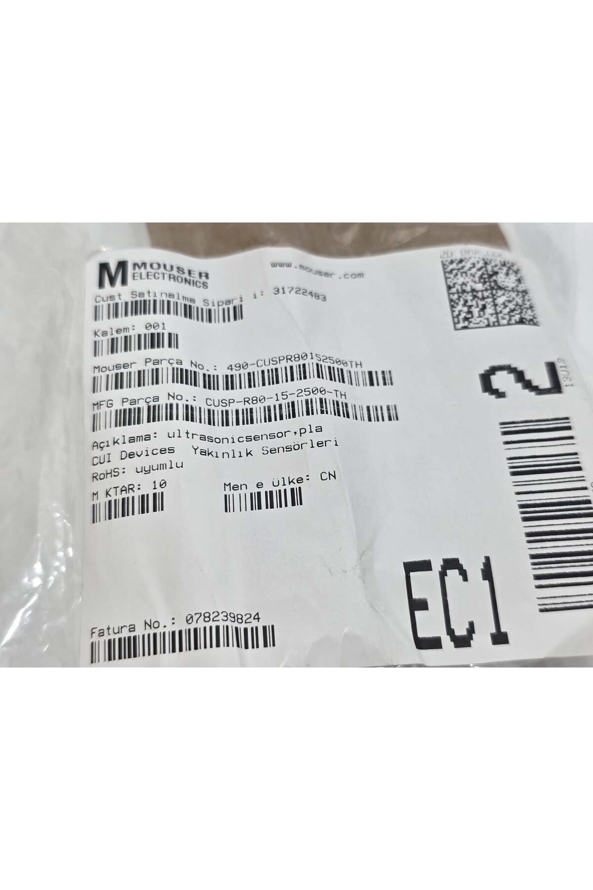 Same Sky-Cusp-R80-15-2500-Th Proximity Sensor 10 Pieces 3
