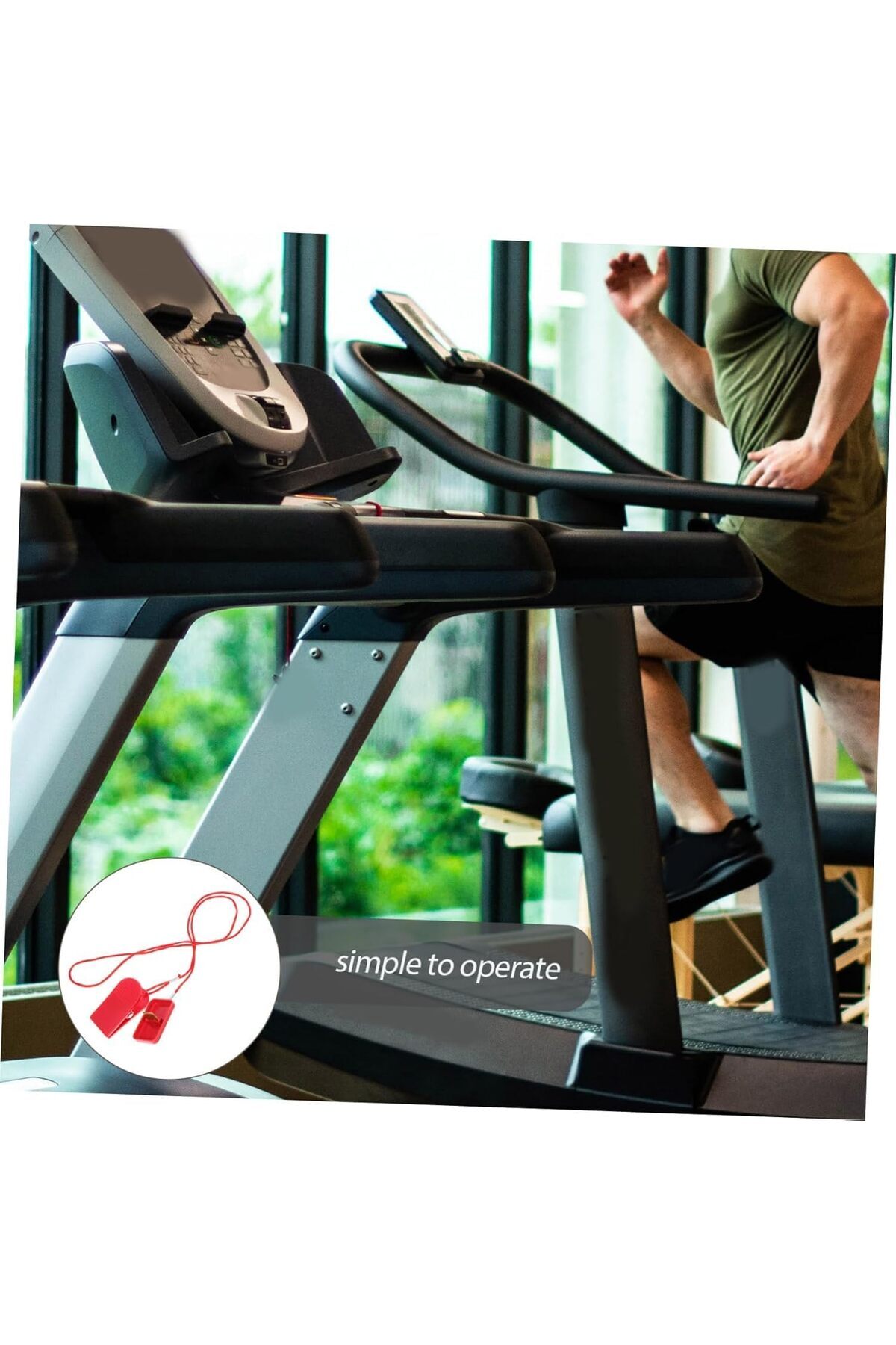erorex-Treadmill Safety Switch Magnet Safety Key Multi Function Strong Practical Stable Compatible 6