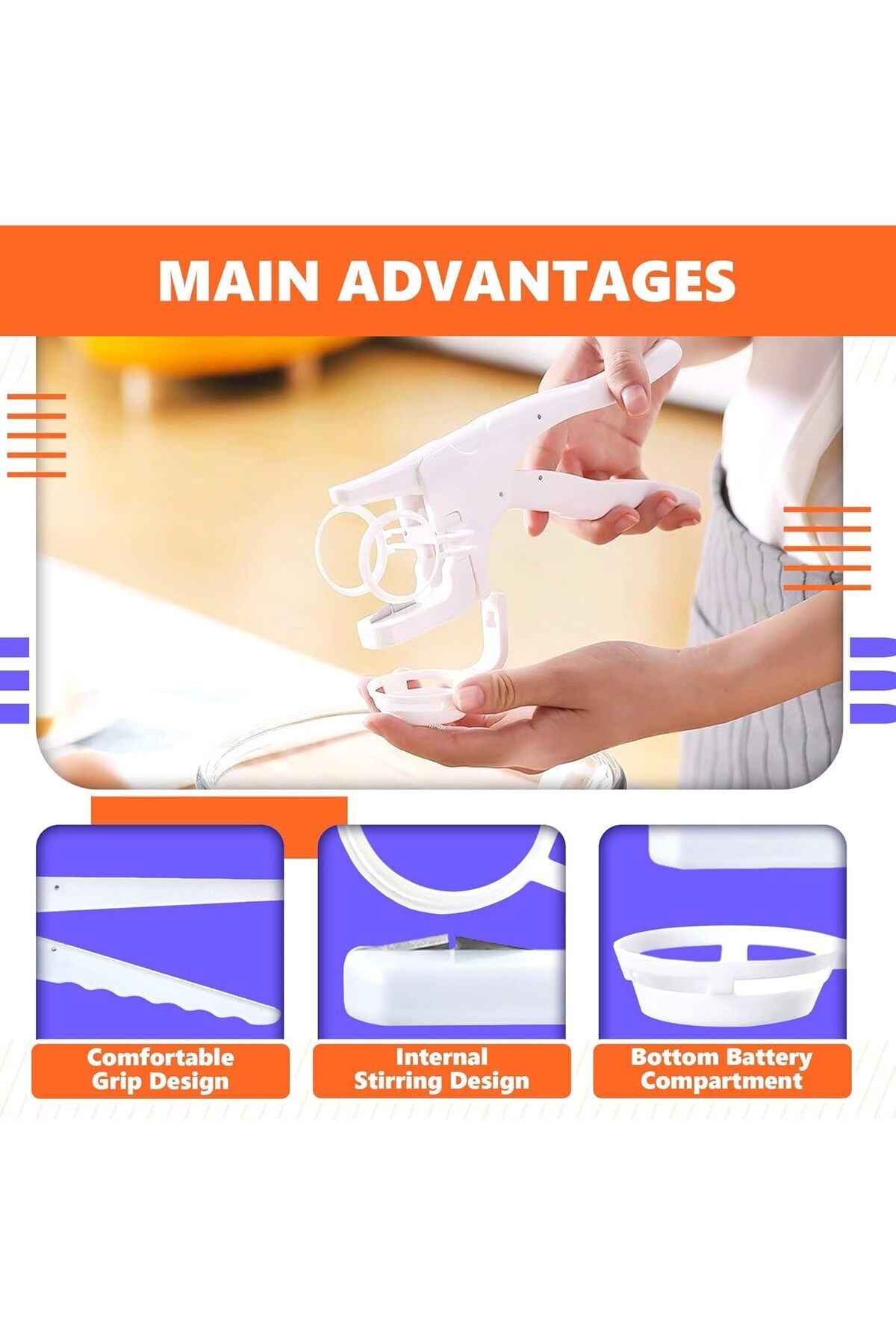 erorex-Egg Cracker Tool Raw Eggs, Handheld Egg Breaker Egg Opener Tool One Hand Egg Cracker Egg Shell 6