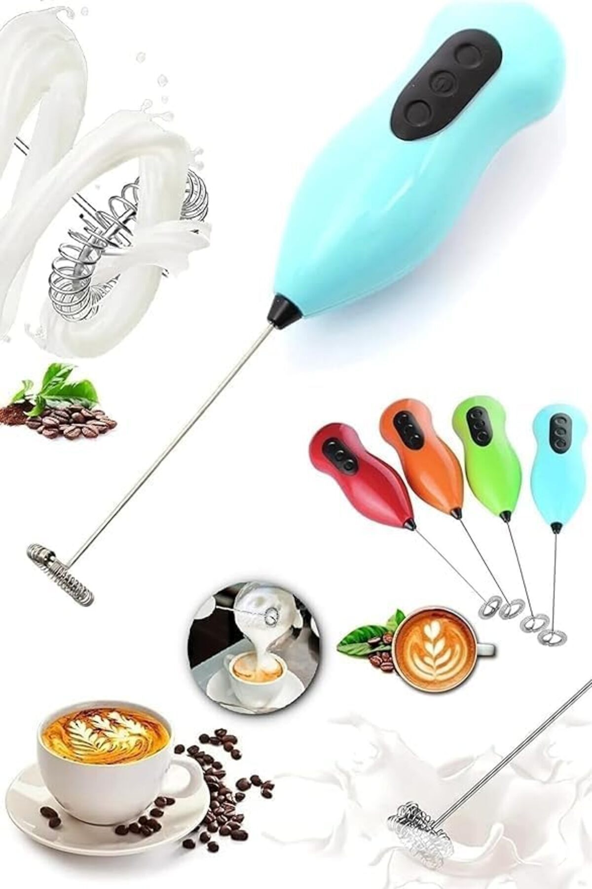Yıldızan Süt Köpürtücü Kahve Öğütücü ve Karıştırıcı Mikser, Süt Köpürtücü Mini Mikser 1166718