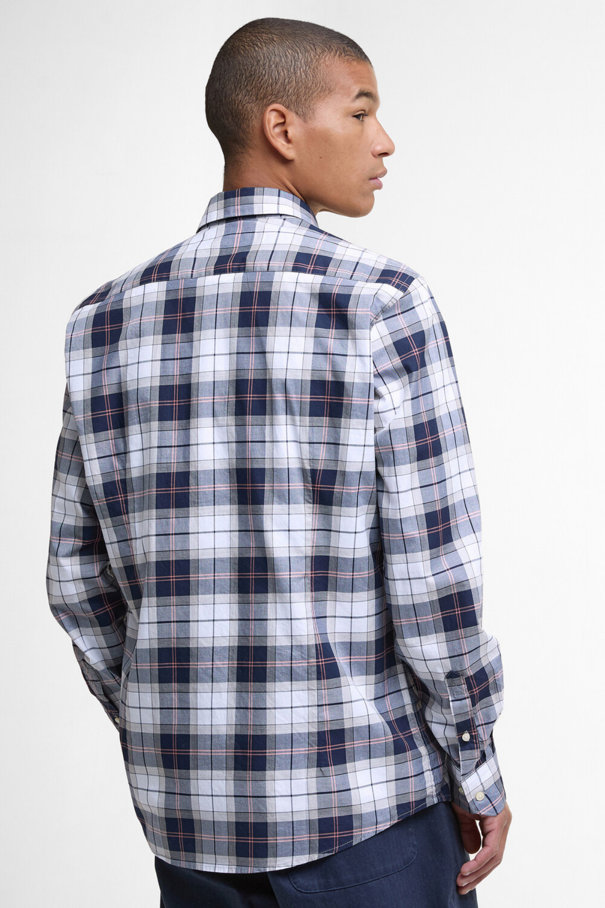 پیراهن مردانه طرح دار آستین بلند | باربور Barbour MSH4982-TN42 RT - تصویر 4