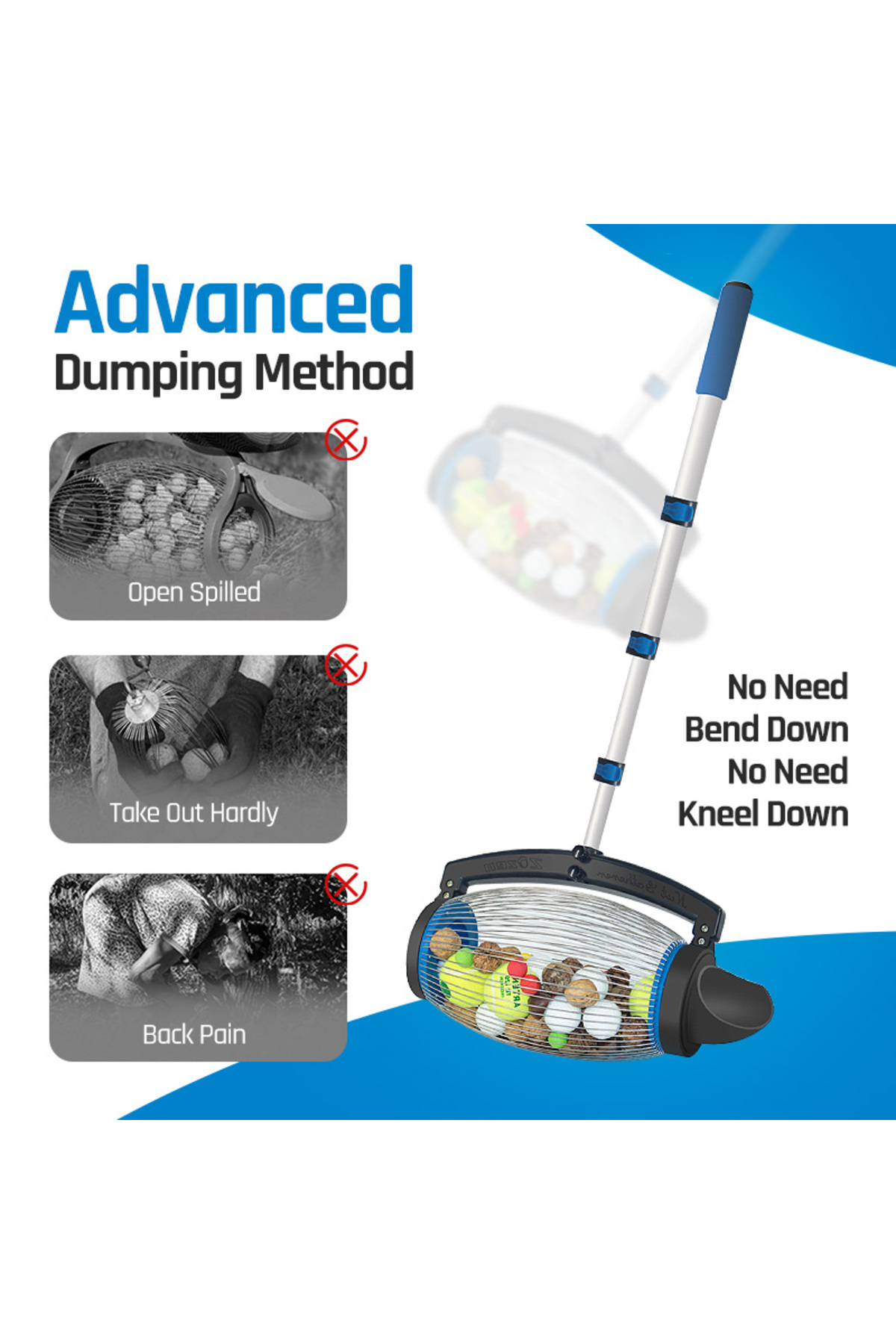 VSM-Adjustable fruit picker with telescopic handle for picking fruit, nuts, plums, hazelnuts, etc. 3