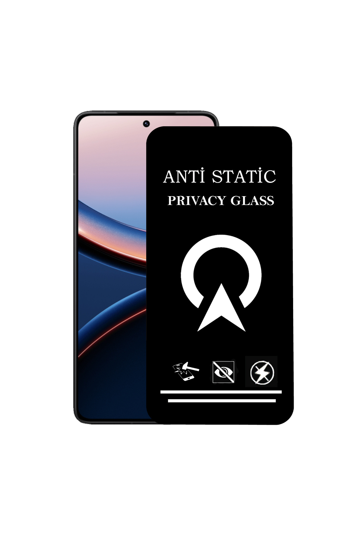 Xiaomi Poco F7 Ultra ile Uyumlu Tam Kaplayan Anti Statik Görünmez Safir Ekran Koruyucu Hayalet Cam