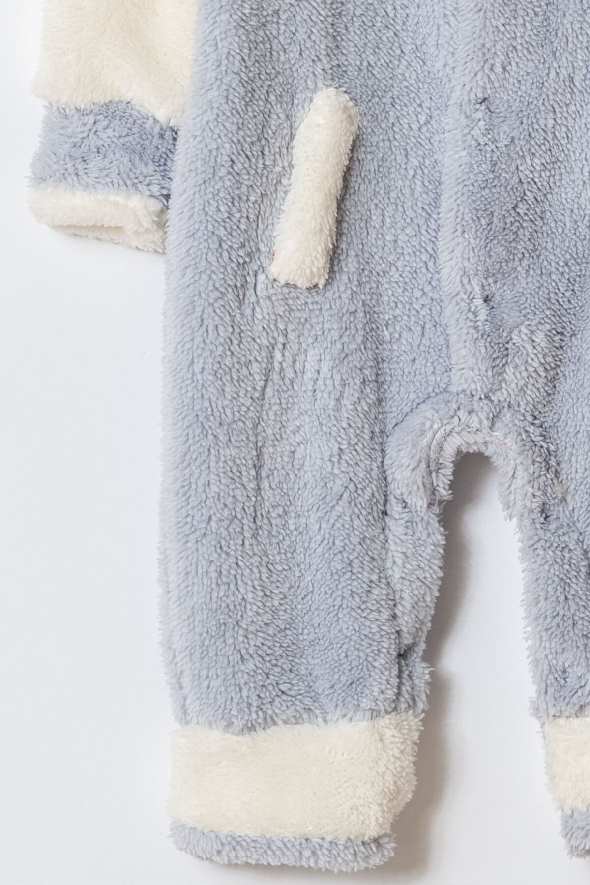 Chicsy Baby Kışlık Tatlı Ayıcık Cepli Welsoft Fermuarlı Kışlık Bebek Tulum fotoğrafı 4 (önizleme)