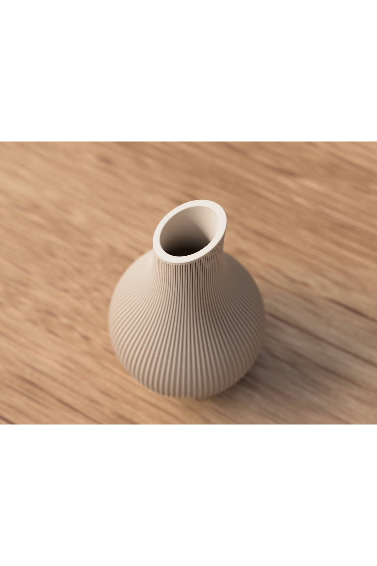 Dekorative Vase im Japandi-Stil – 3D-gedrucktes modernes Design (18 cm)