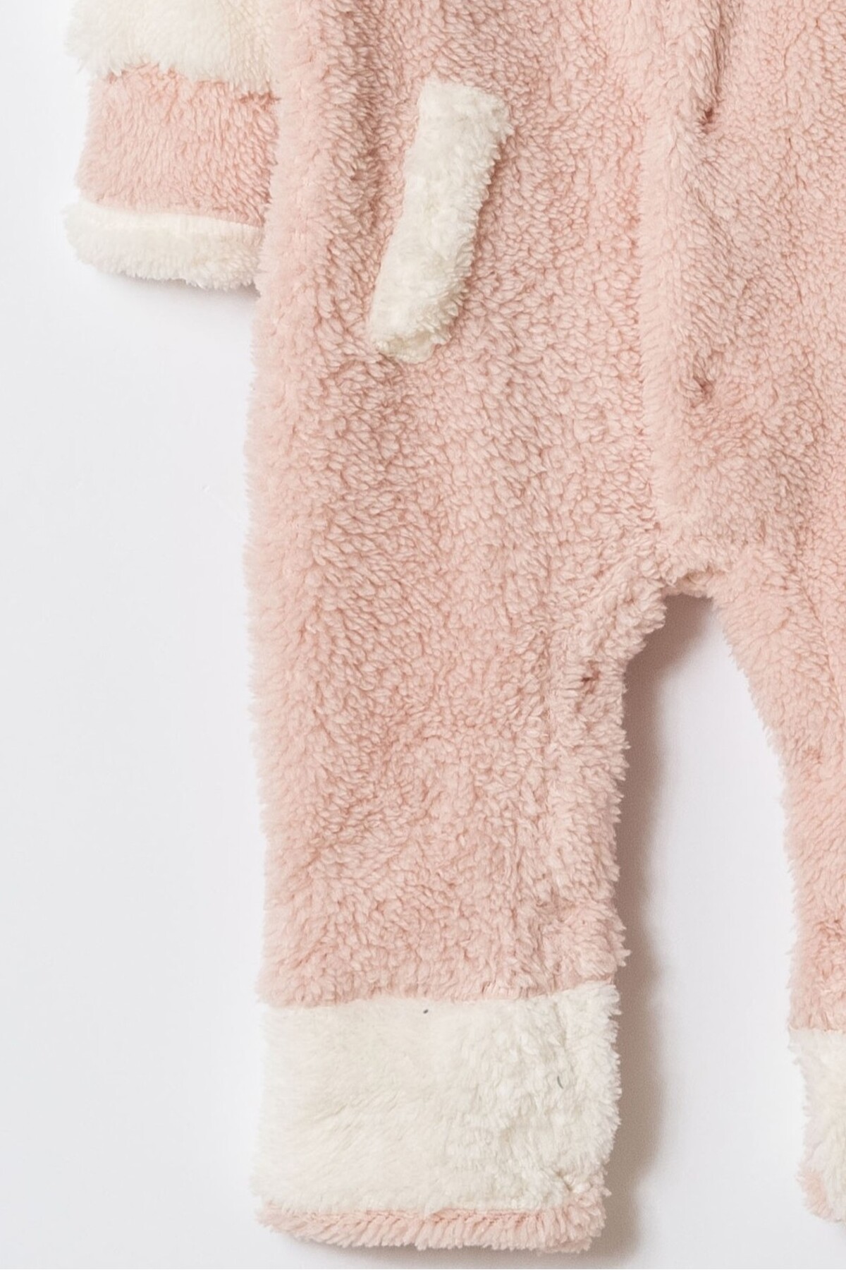 Chicsy Baby Kışlık Tatlı Welsoft Hi Yazılı Nakışlı Fermuarlı Alttan Çıtçıtlı Bebek Tulum fotoğrafı 4 (önizleme)