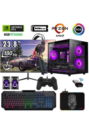 XASER Eco X310 Ryzen 5 5600 16GB Ram 512GB M.2 NVMe SSD 8GB RTX5060 23.8" 180...