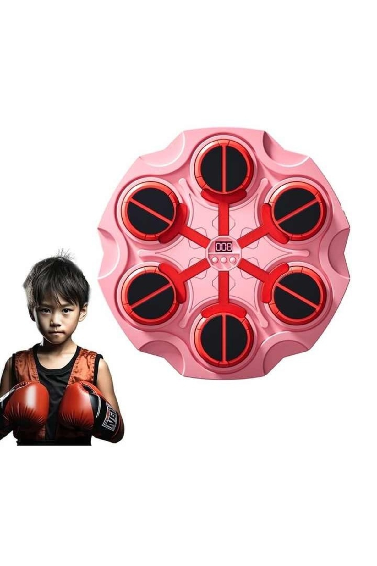 FOXMAG24-Musical boxing machine with Bluetooth punching target, interactive, LED lighting 1