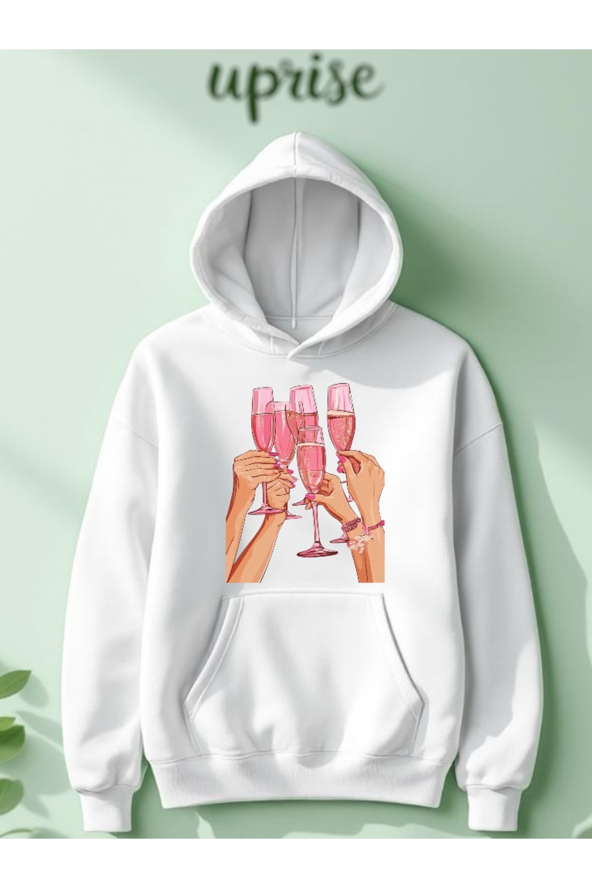 Vordevia Girls Printed Cotton 3 Thread Oversize Sweatshirt