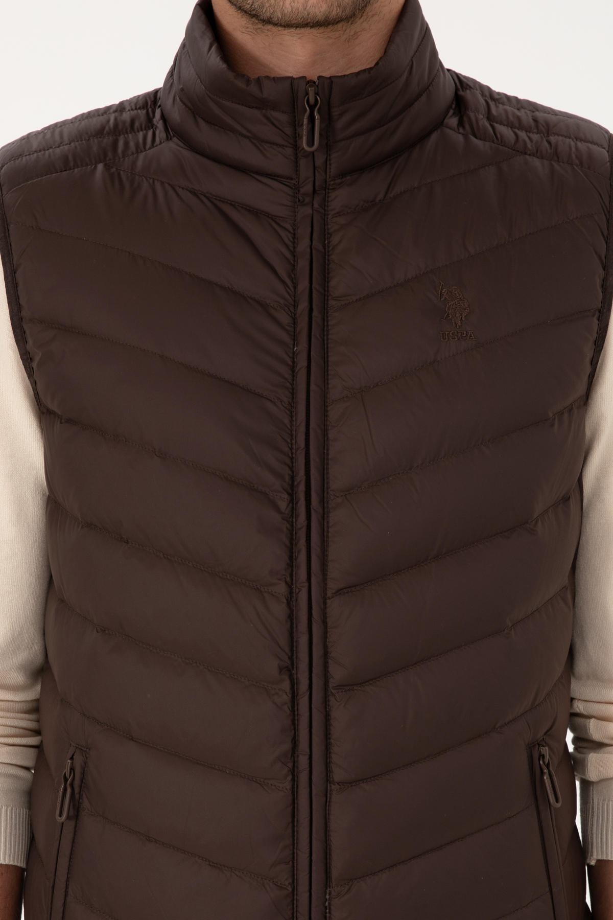 جلیقه مردانه یقه ایستاده | یو اس پولو U.S. Polo Assn. 1205844 CN - تصویر 6