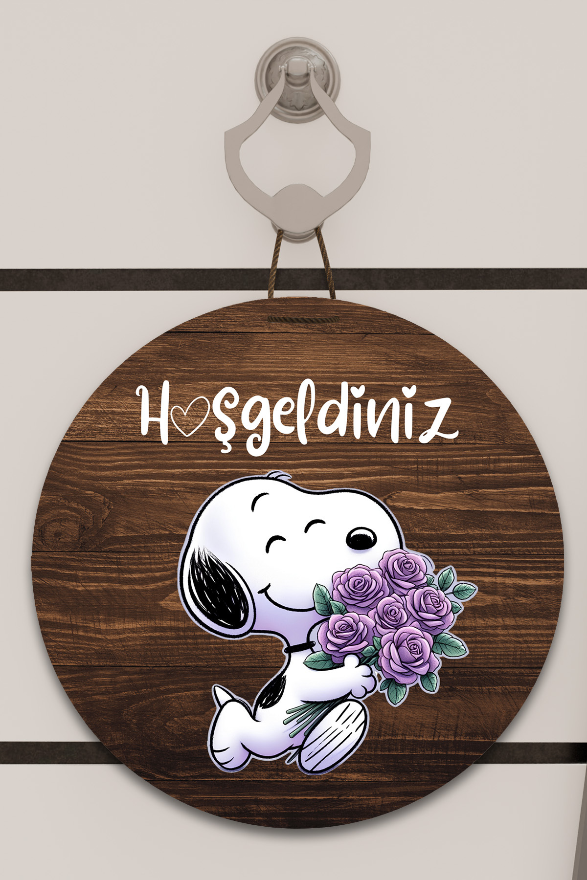 Digital Printing Wooden, Standard, Snopy Welcome Theme, Door ornament, Wall Ornament