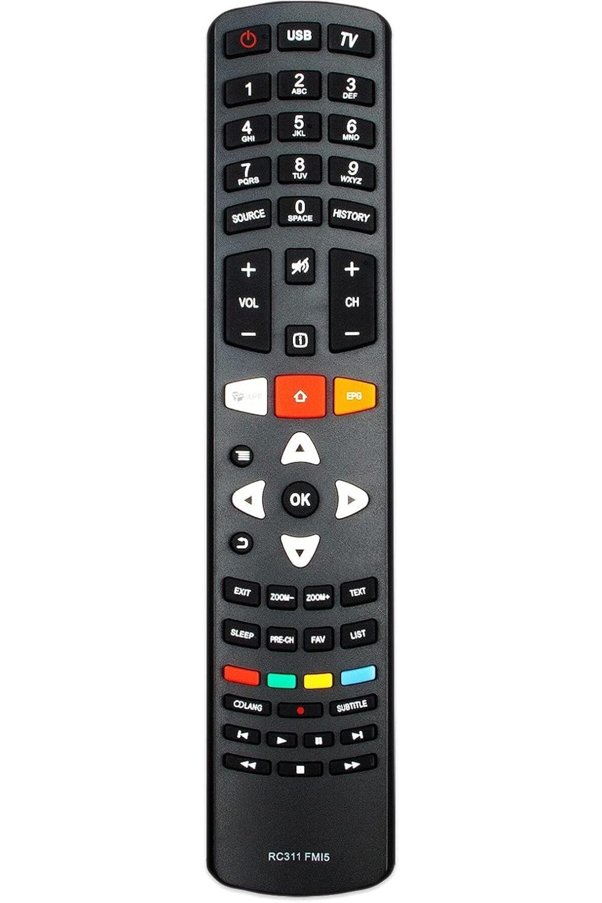 Generic-جهاز التحكم عن بُعد RC311FMI5 الجديد - جهاز التحكم عن بُعد RC311 FMI5 البديل لتلفزيون TCL LED LCD Vu 1