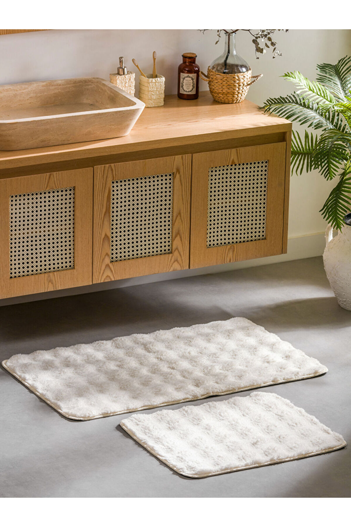 LC Waikiki-Create Your Style with Uzg Store |   Plush Bath Mat Set of 2 1
