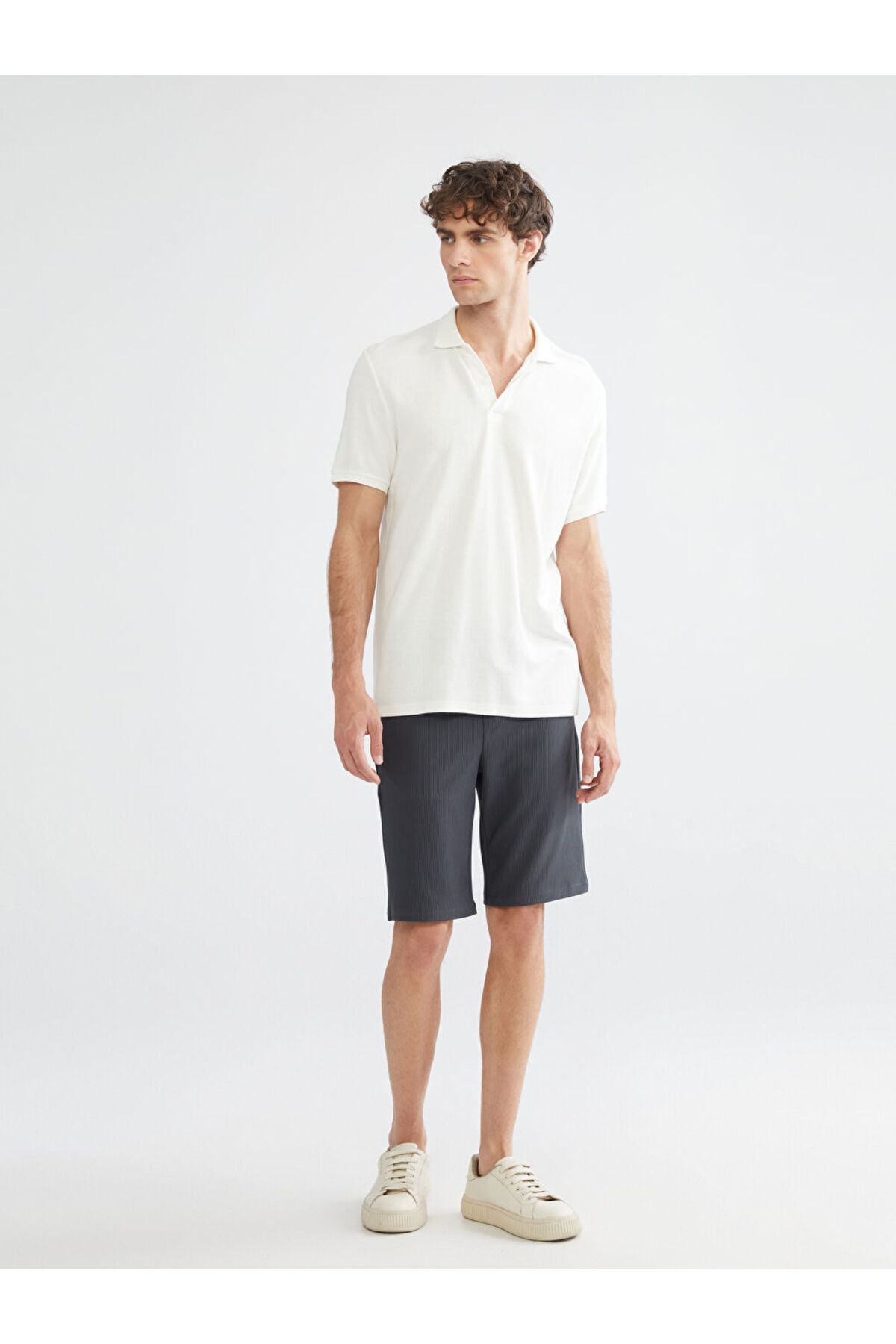 LC Waikiki-Create Your Style from Uzg Store |   Standard Fit Linen Look Men's Shorts 1
