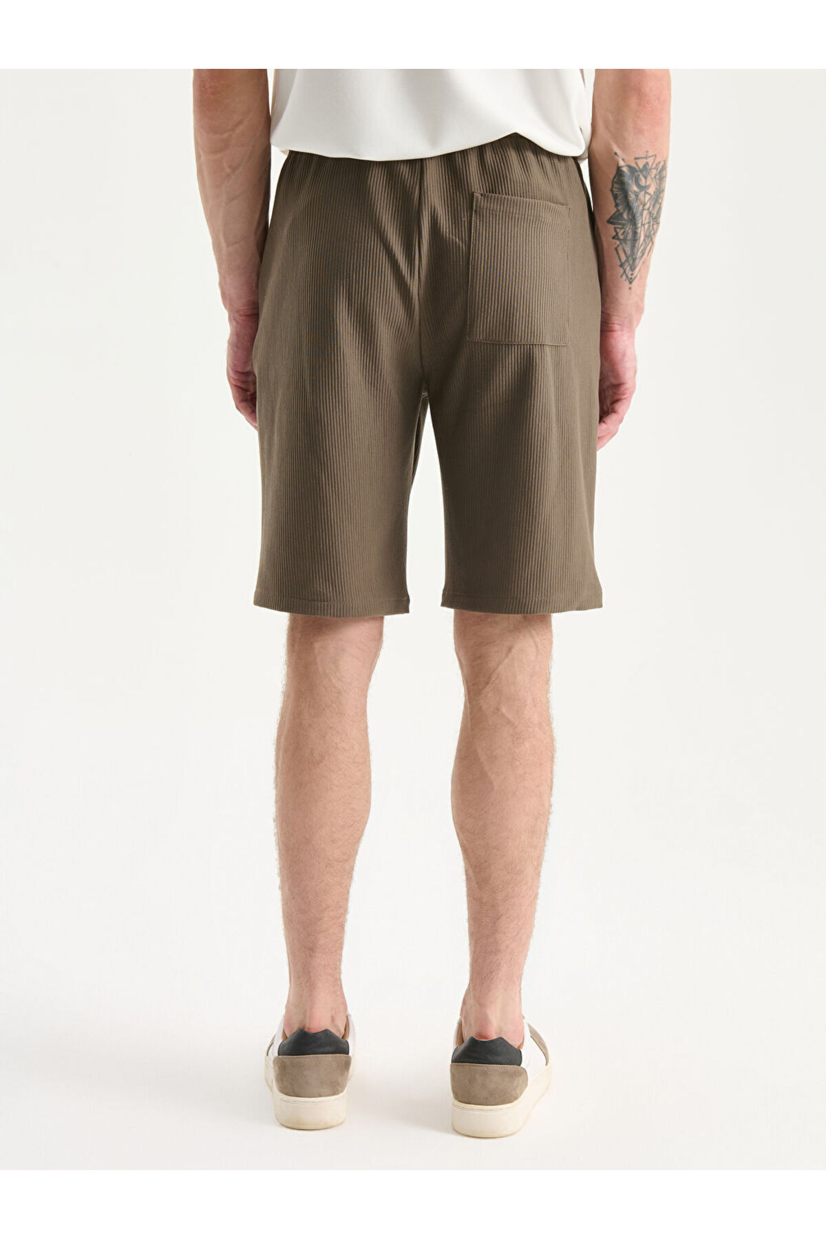 LC Waikiki-Sparkling Selections from Shining Store |   Standard Fit Linen Look Men's Shorts 4