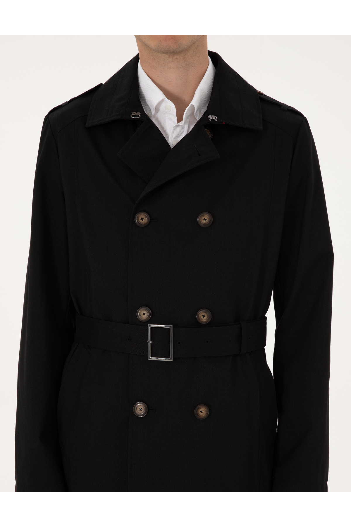 Pierre Cardin  Siyah Kaban 50313866-VR046 - Görsel 7